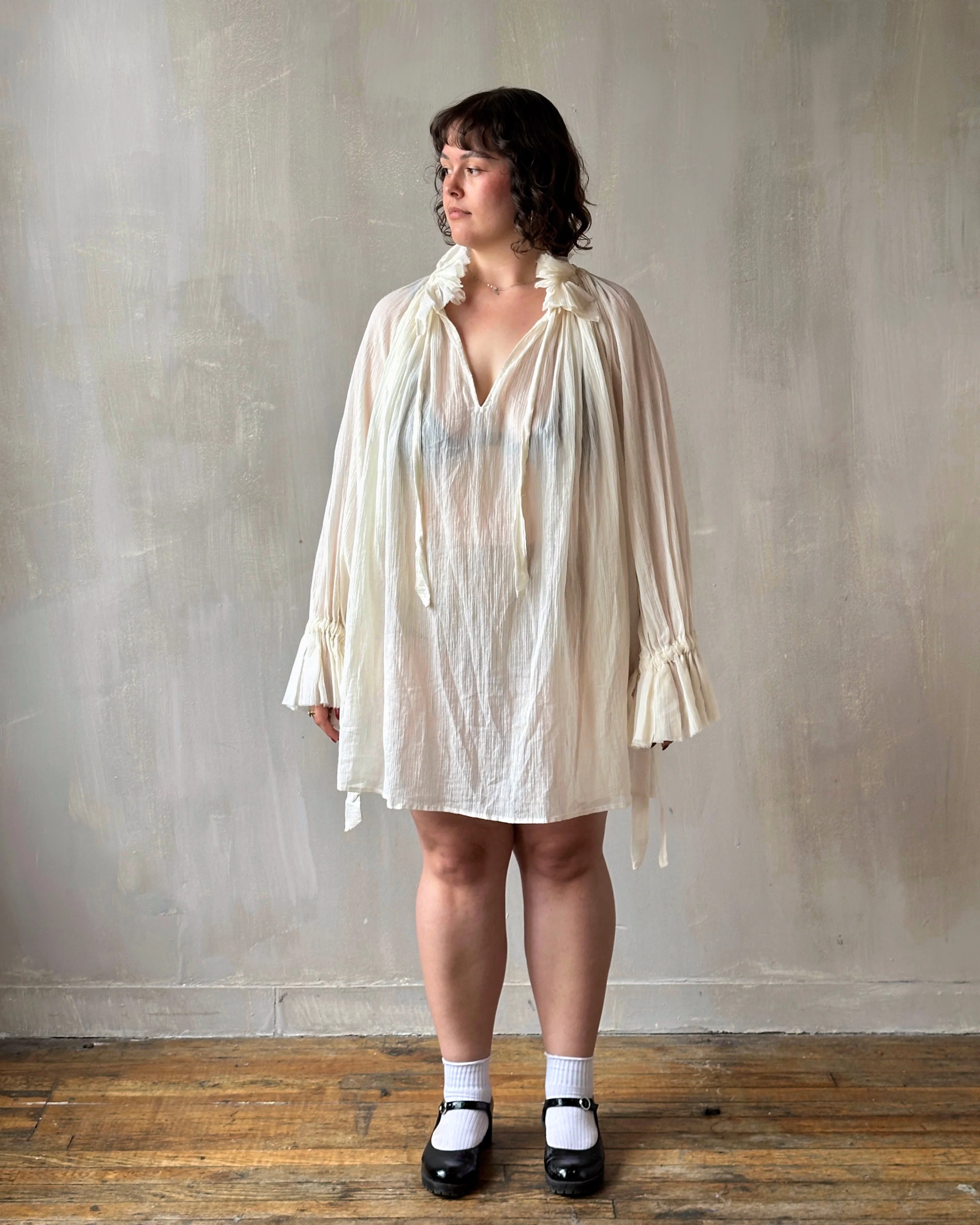 Alchemist Chemise in Parchment Cotton Gauze (Pre-Order) - Image 11