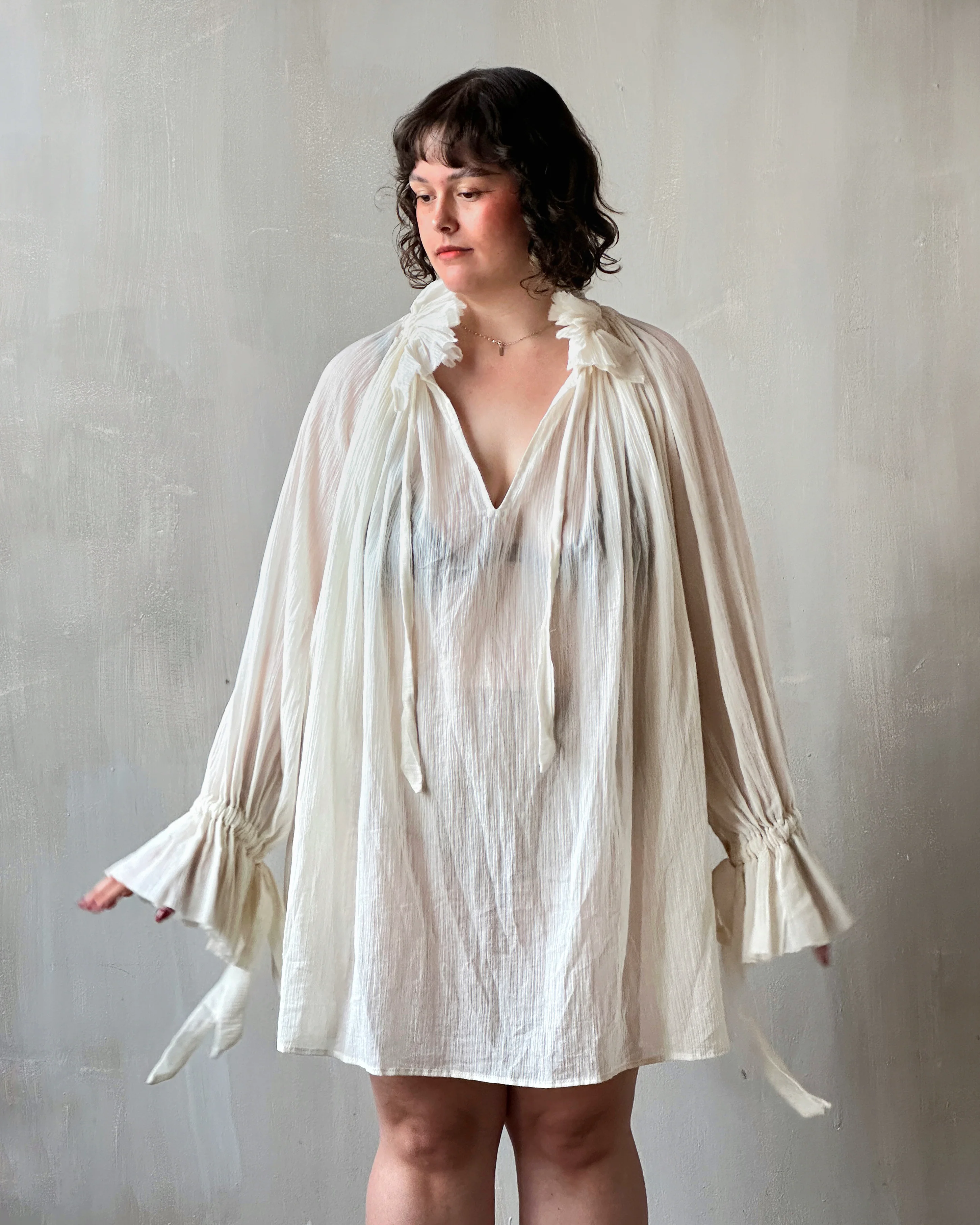 Alchemist Chemise in Parchment Cotton Gauze (Pre-Order) - Image 4