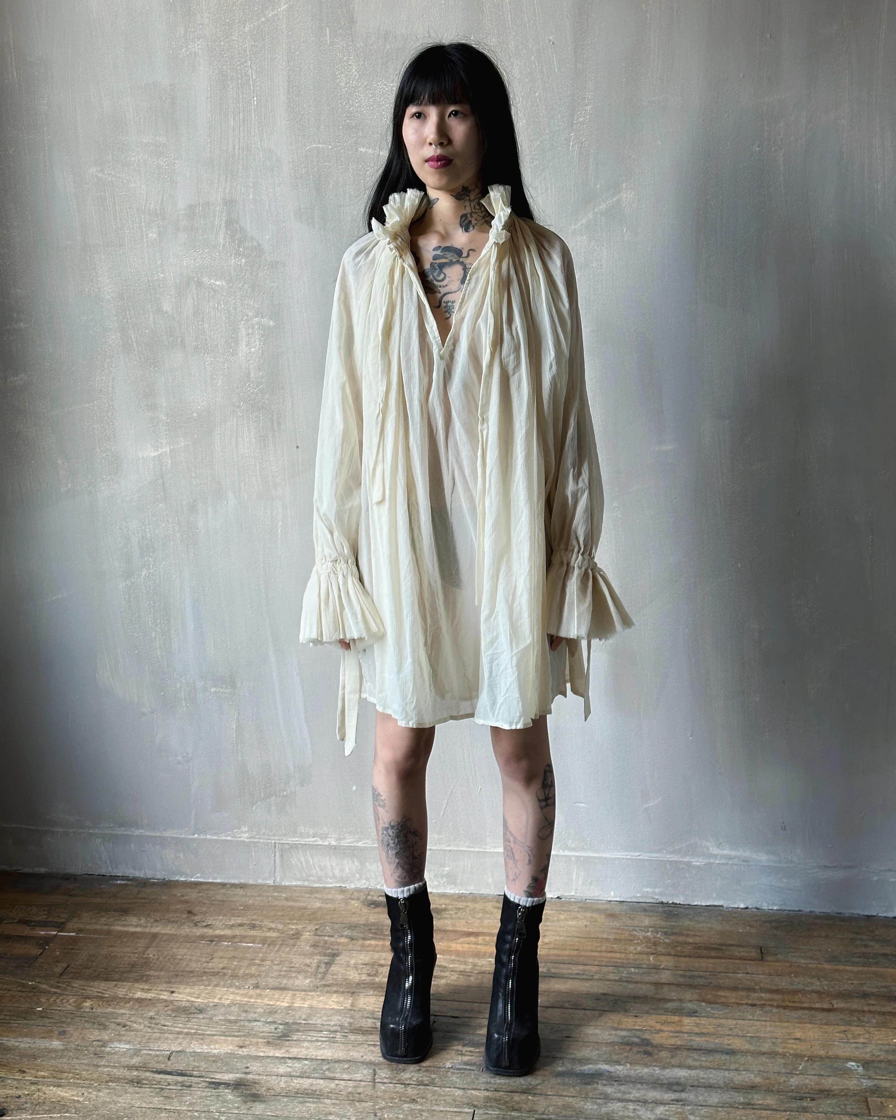 Alchemist Chemise in Parchment Cotton Gauze (Pre-Order) - Image 8