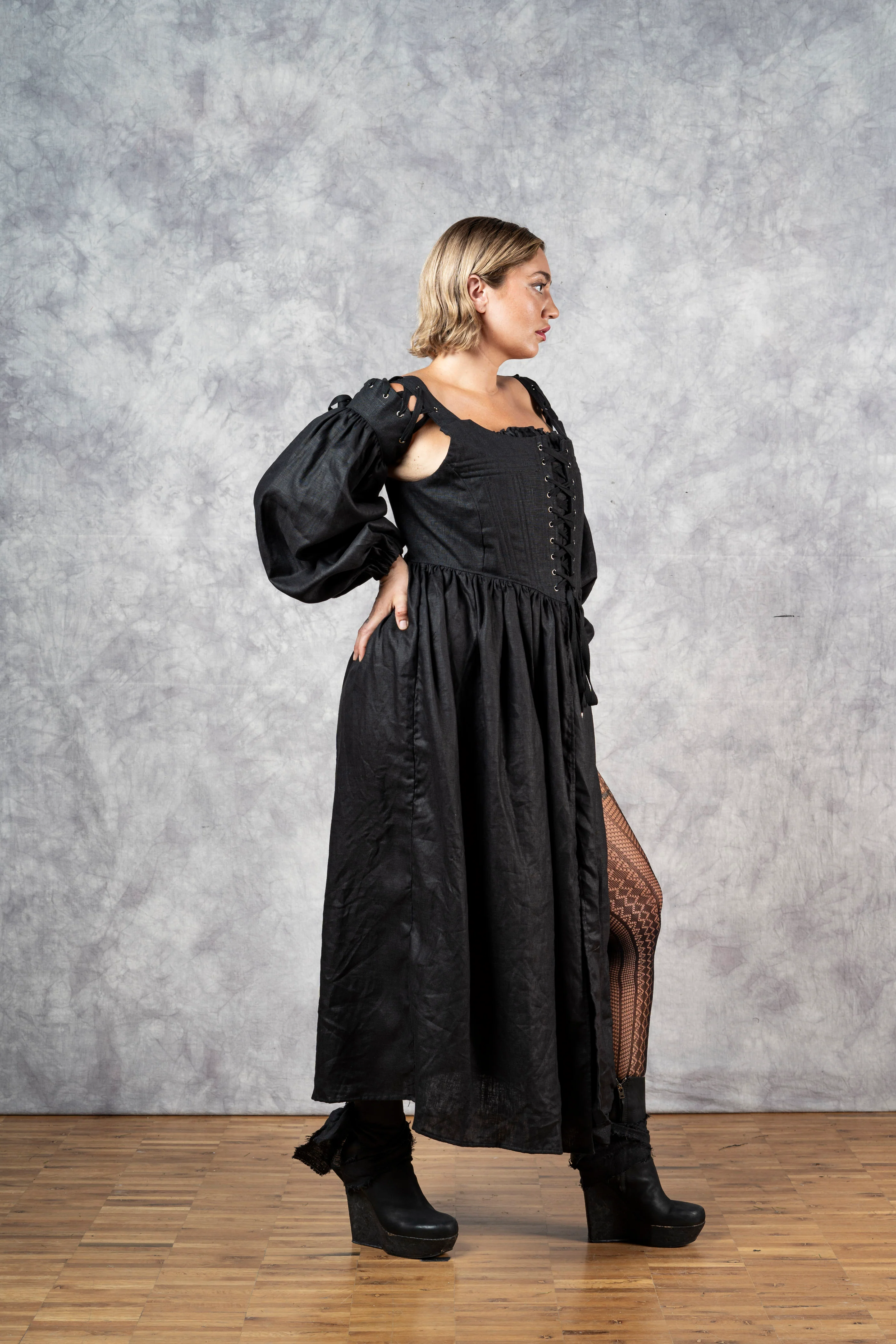 Caterina Dress with Bishop Sleeves - Image 13