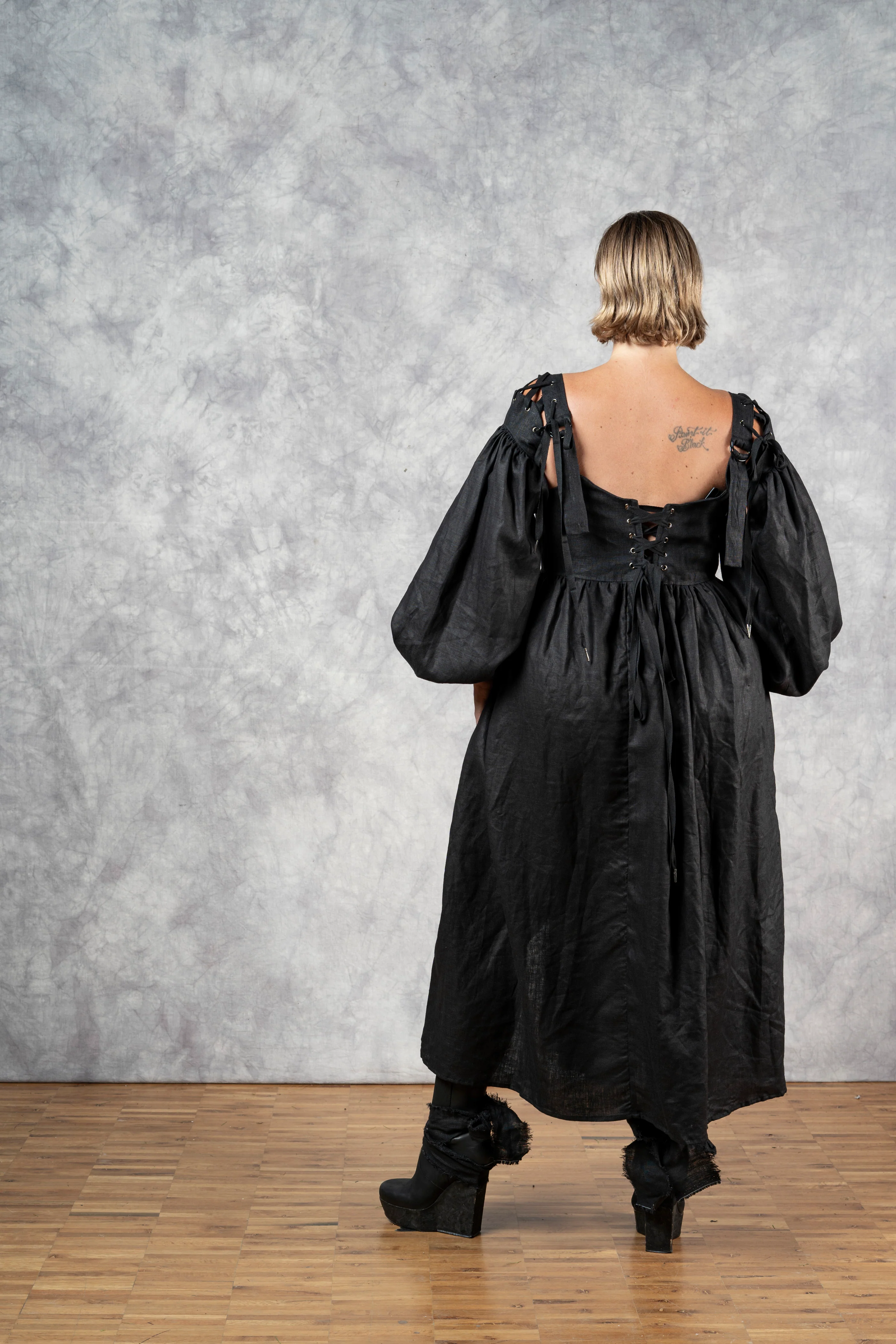 Caterina Dress with Bishop Sleeves - Image 14