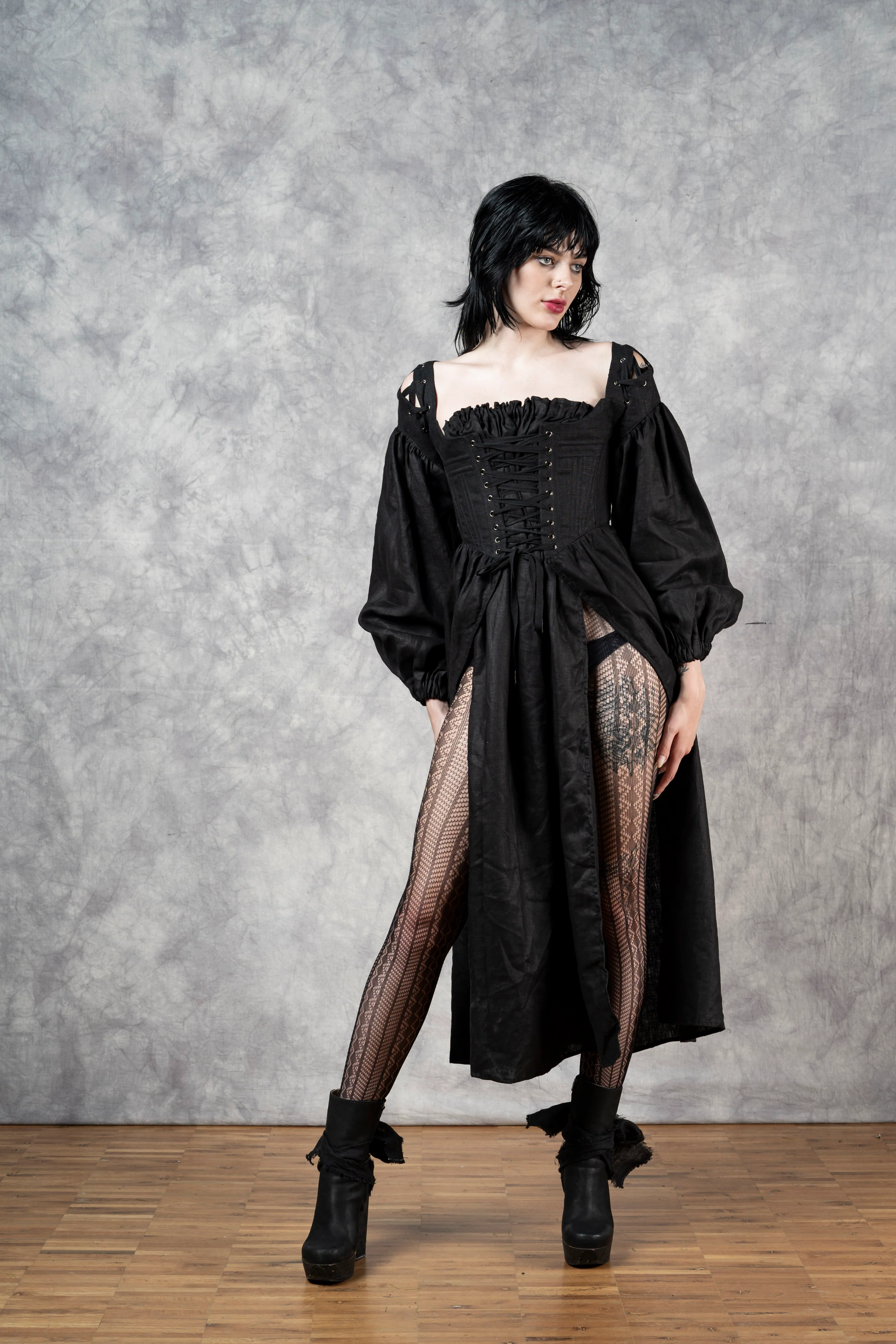 Caterina Dress with Bishop Sleeves - Image 22