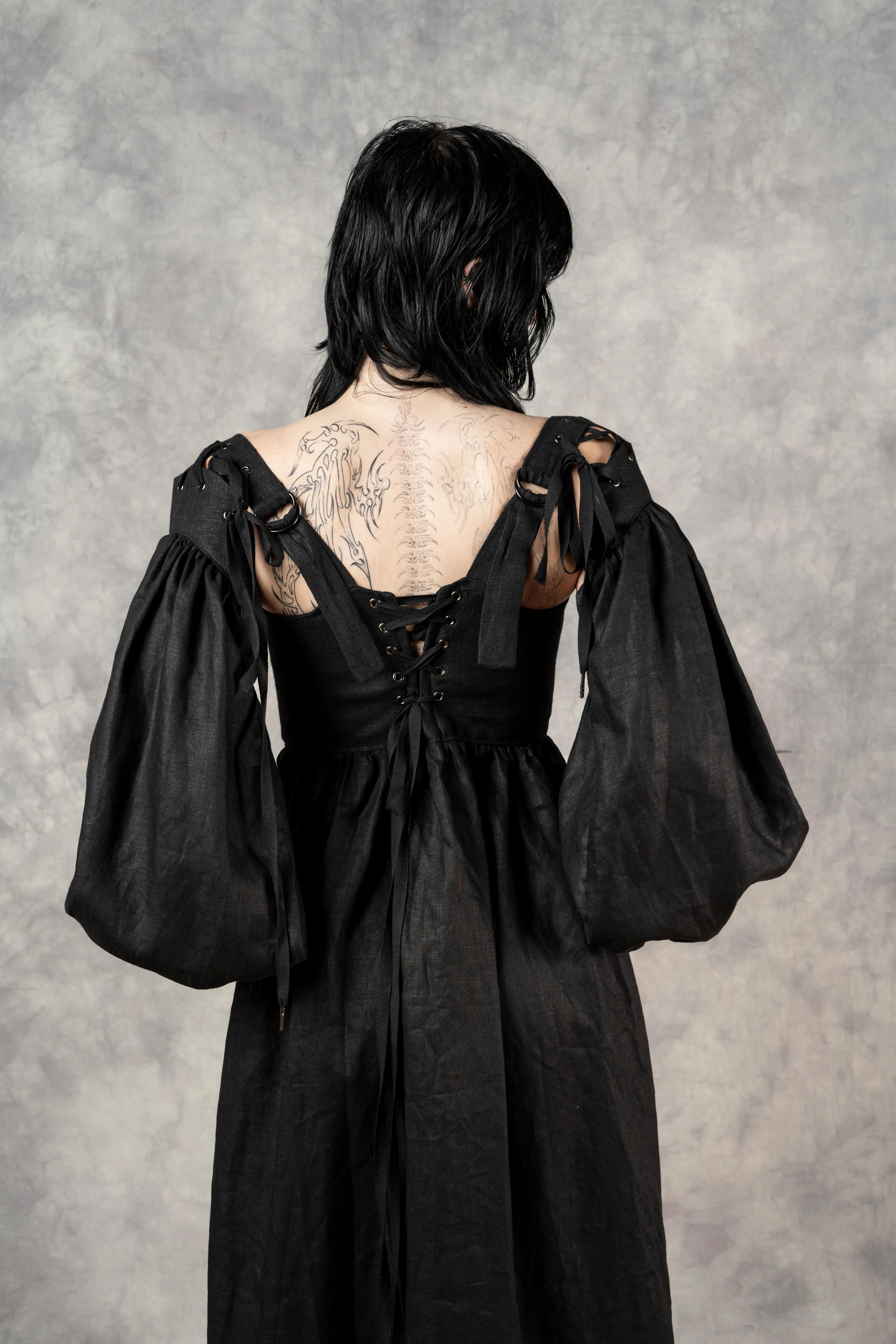 Caterina Dress with Bishop Sleeves - Image 24