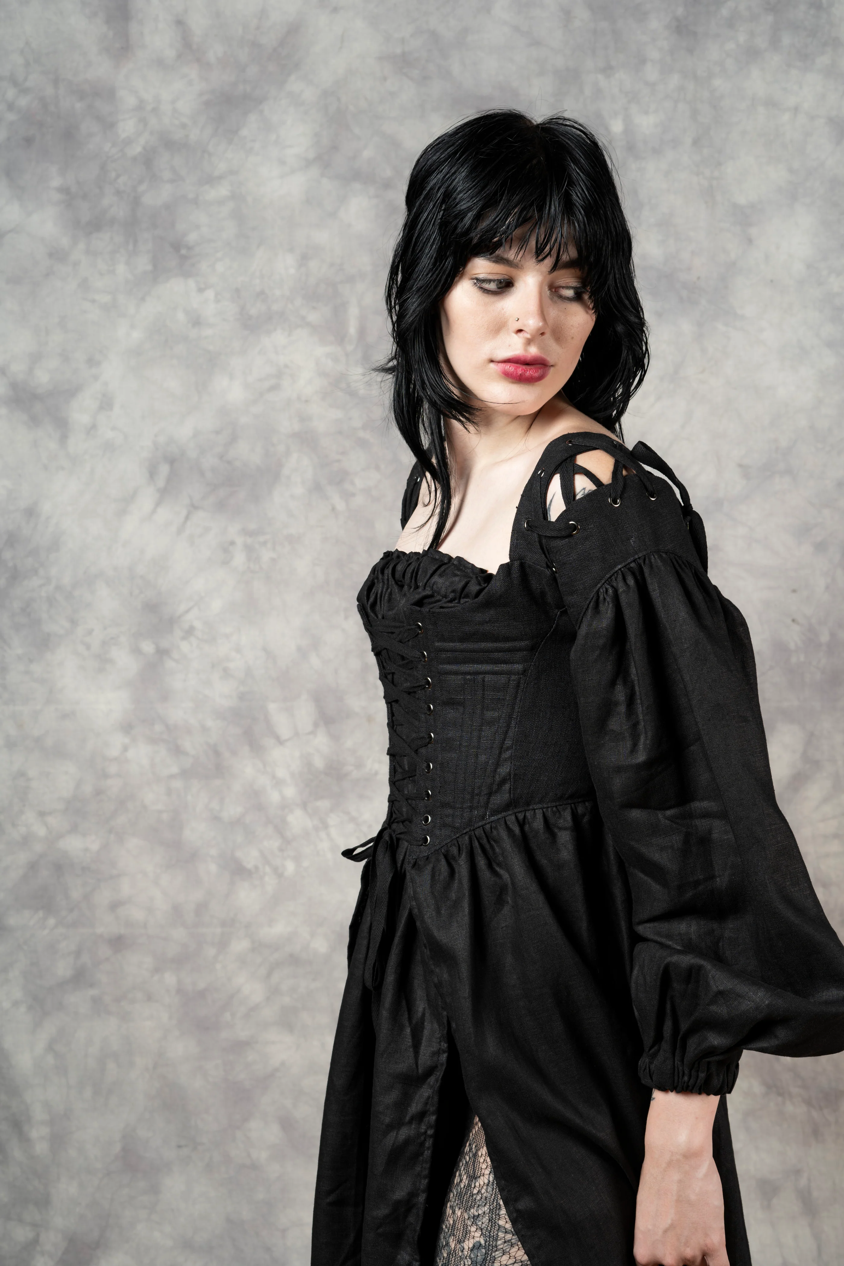 Caterina Dress with Bishop Sleeves - Image 4