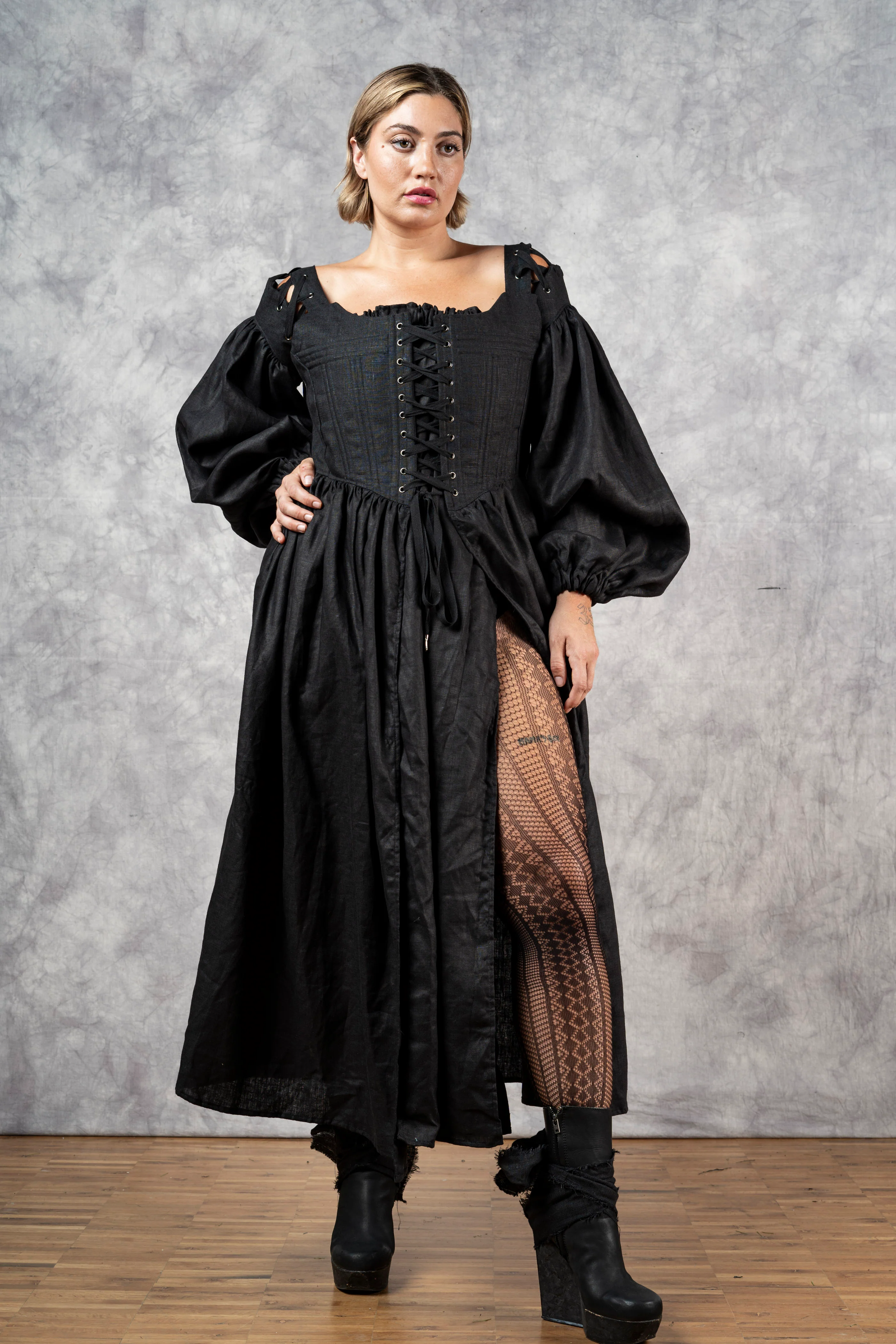 Caterina Dress with Bishop Sleeves - Image 5
