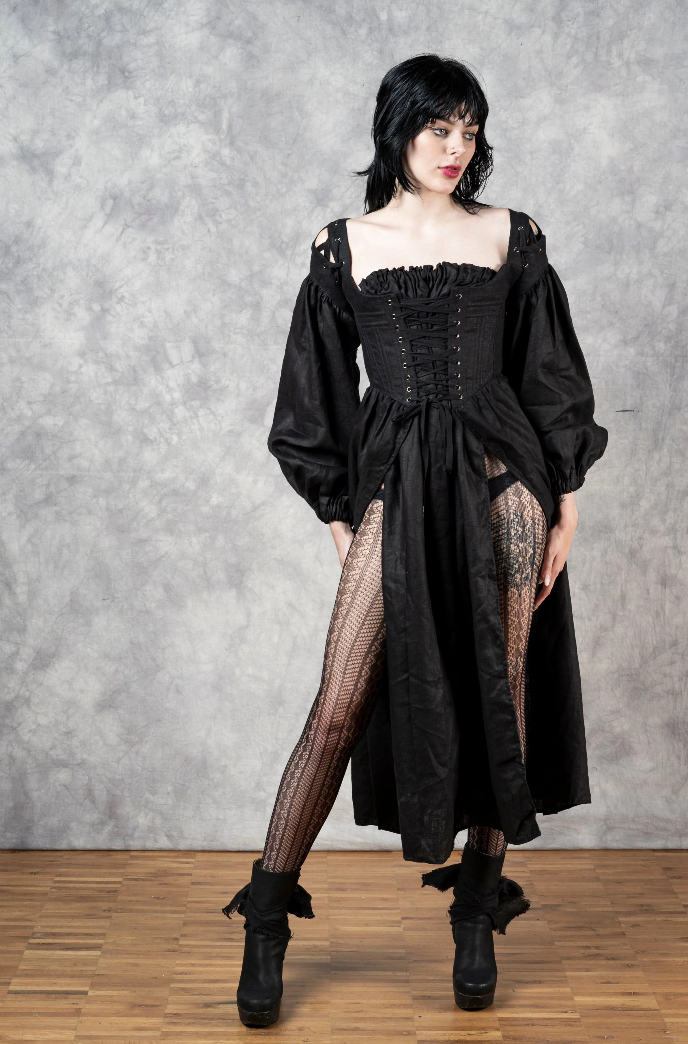 Caterina Dress with Bishop Sleeves - Image 8