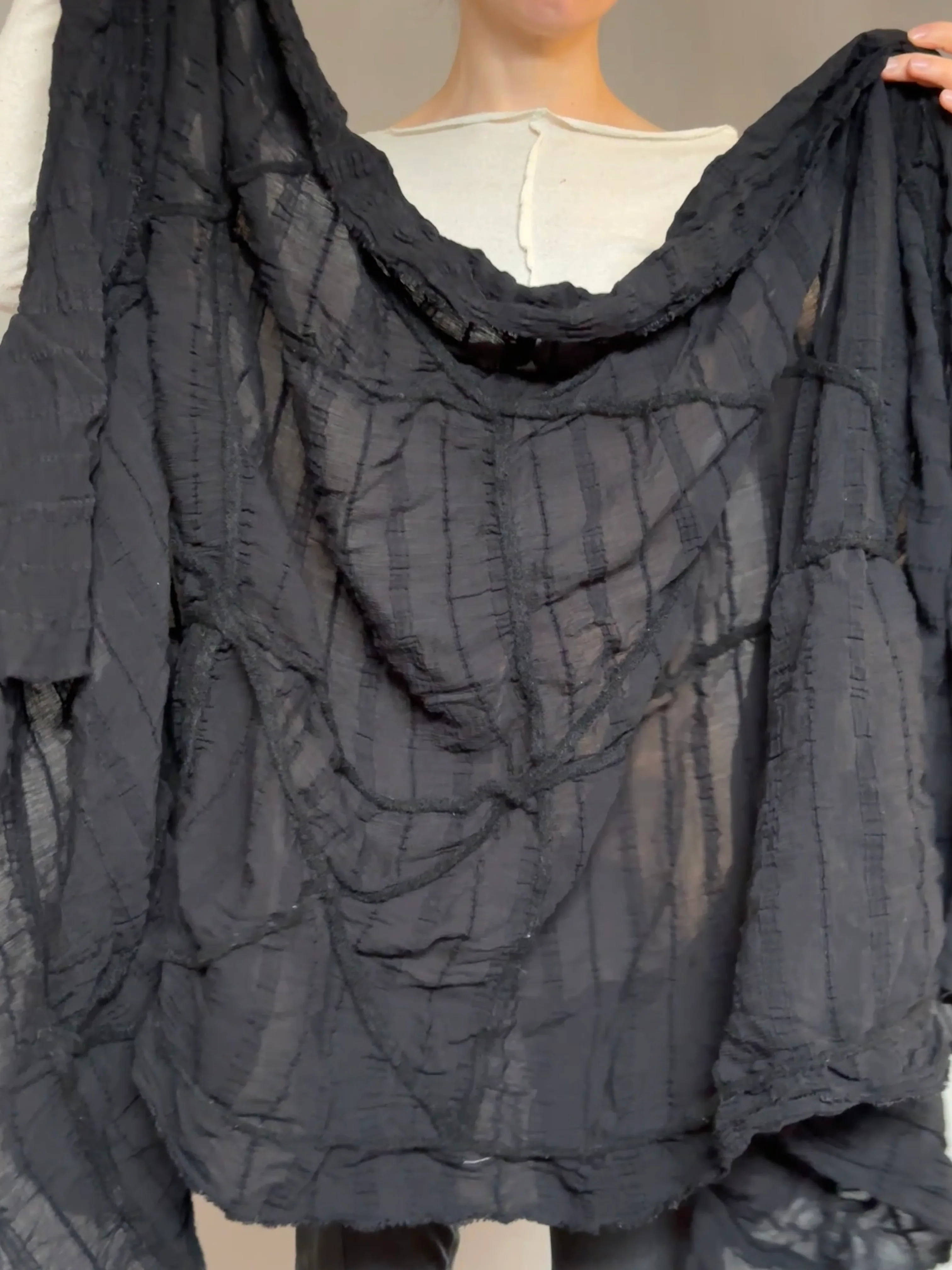 Sample Sale: Argyle Felted Shawl (OOAK) - Image 3