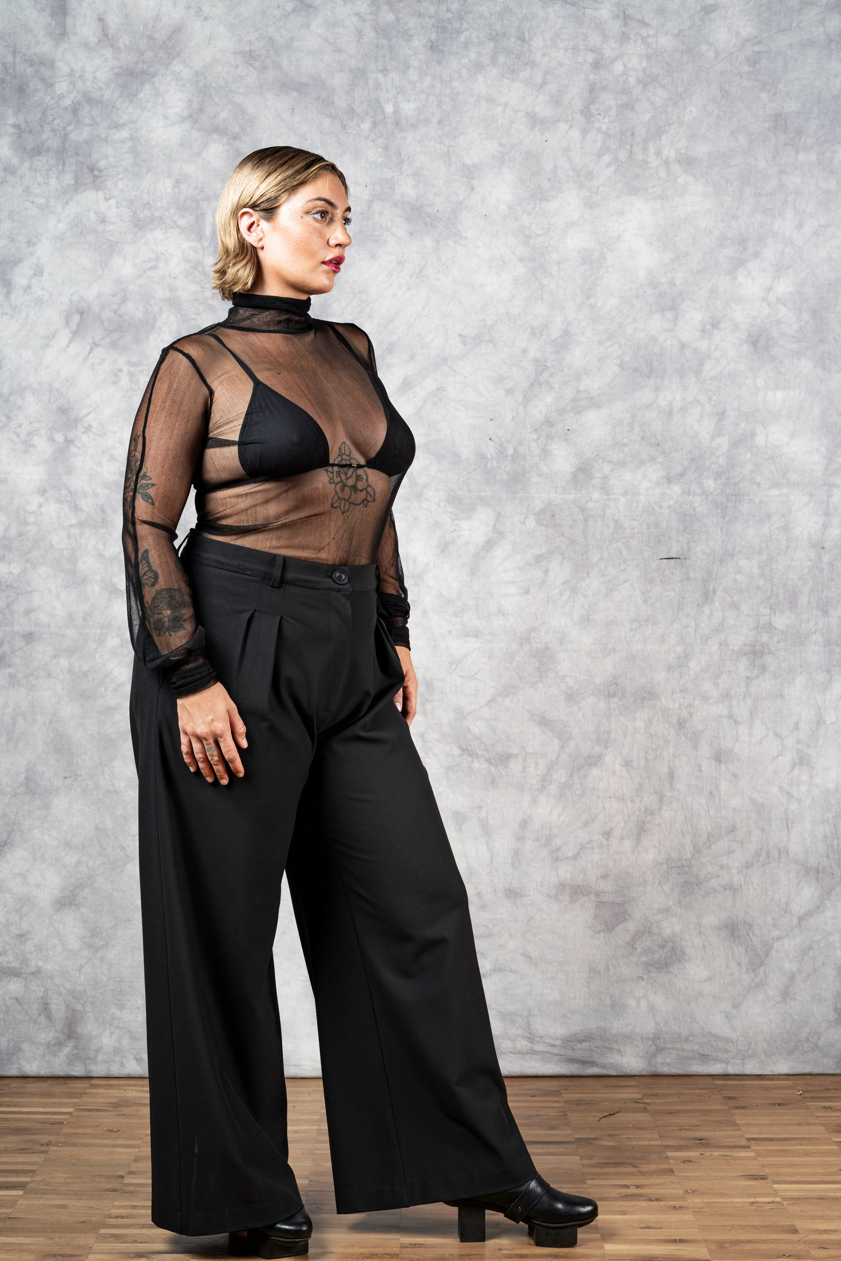 Bishop Sleeve Silk Tulle Hourglass Tunic - Image 14