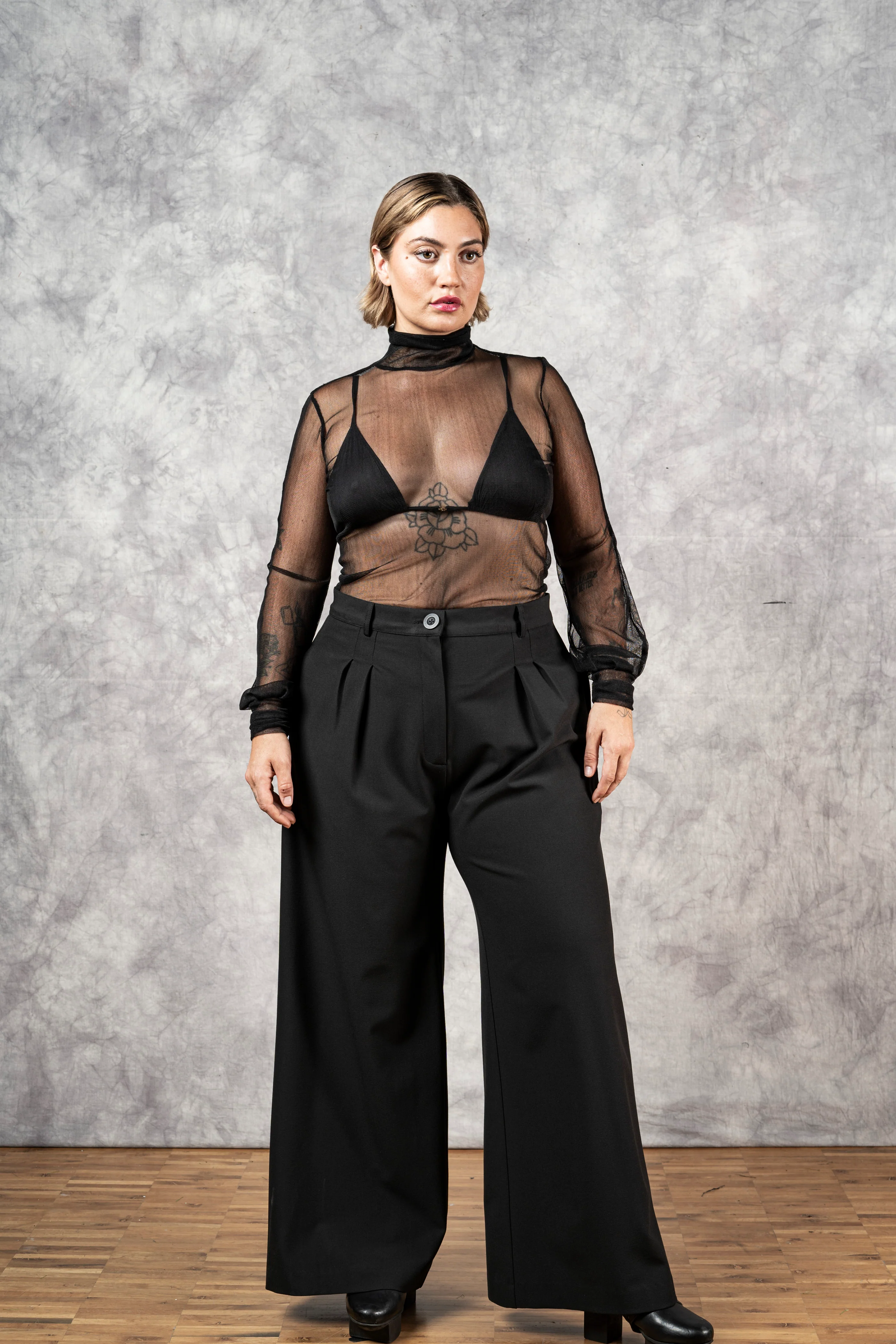 Bishop Sleeve Silk Tulle Hourglass Tunic - Image 8