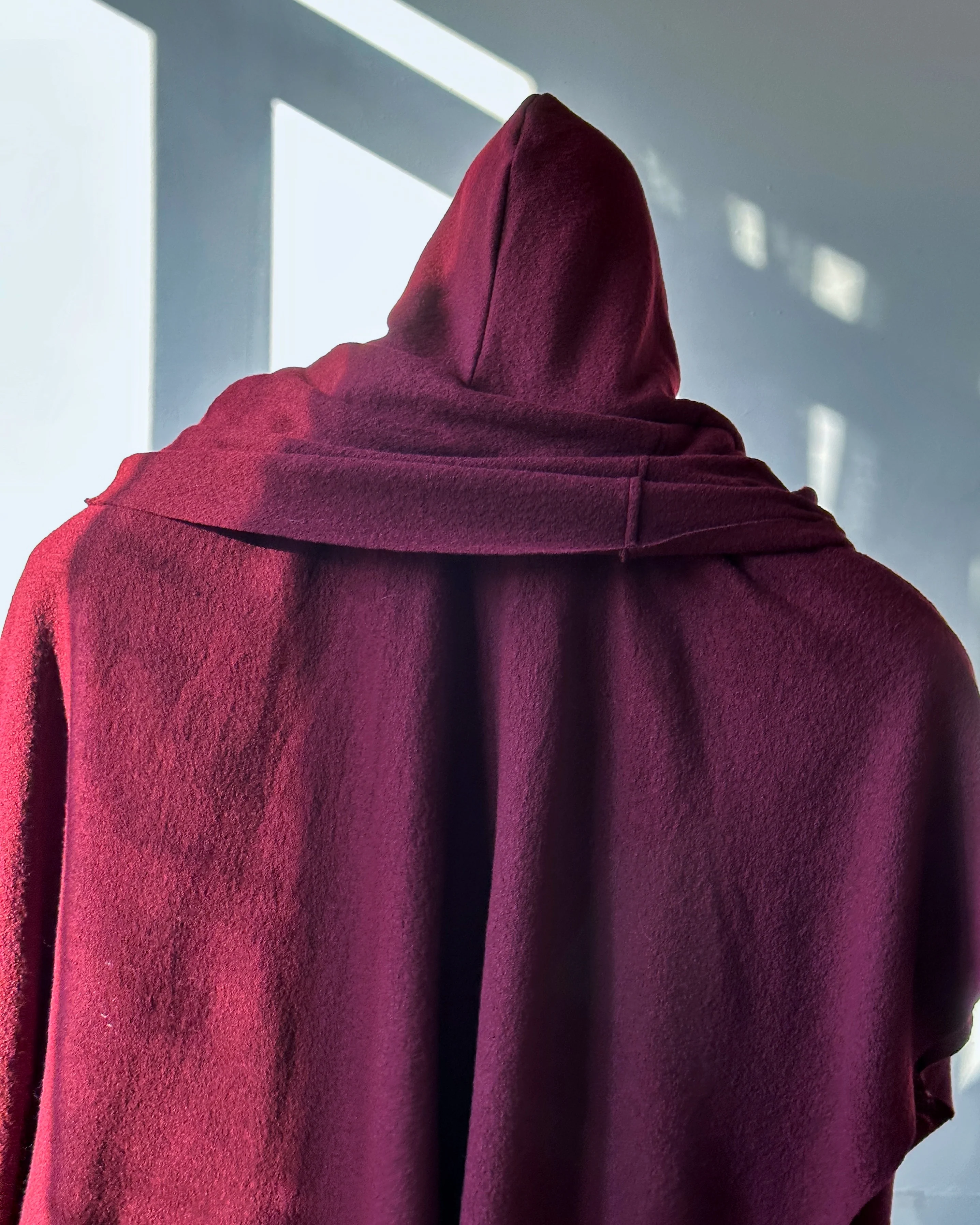 Mythic Cape in Oxblood Wool - Image 14