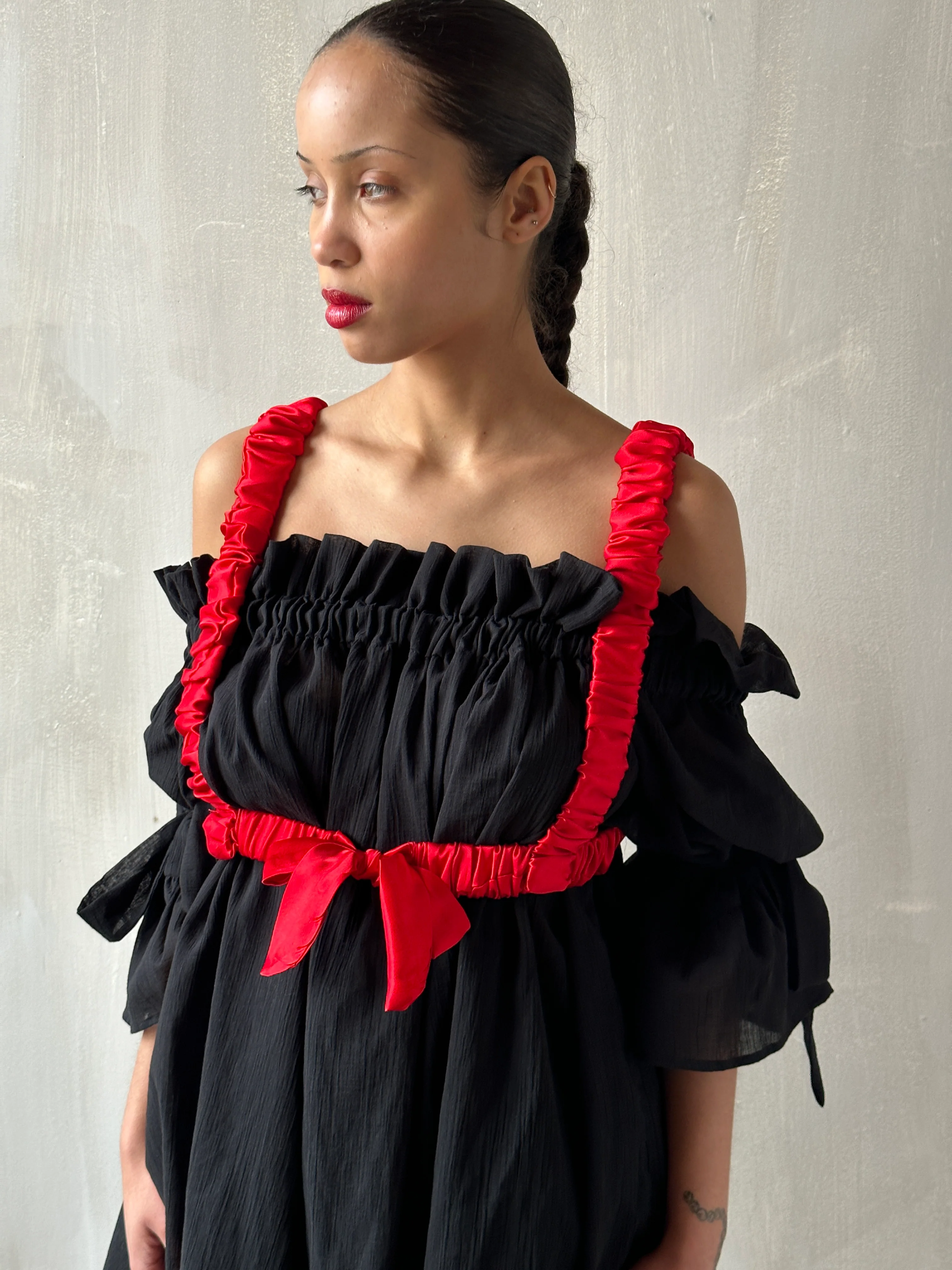 Spring '24 Red Satin Bow Harness - Image 10