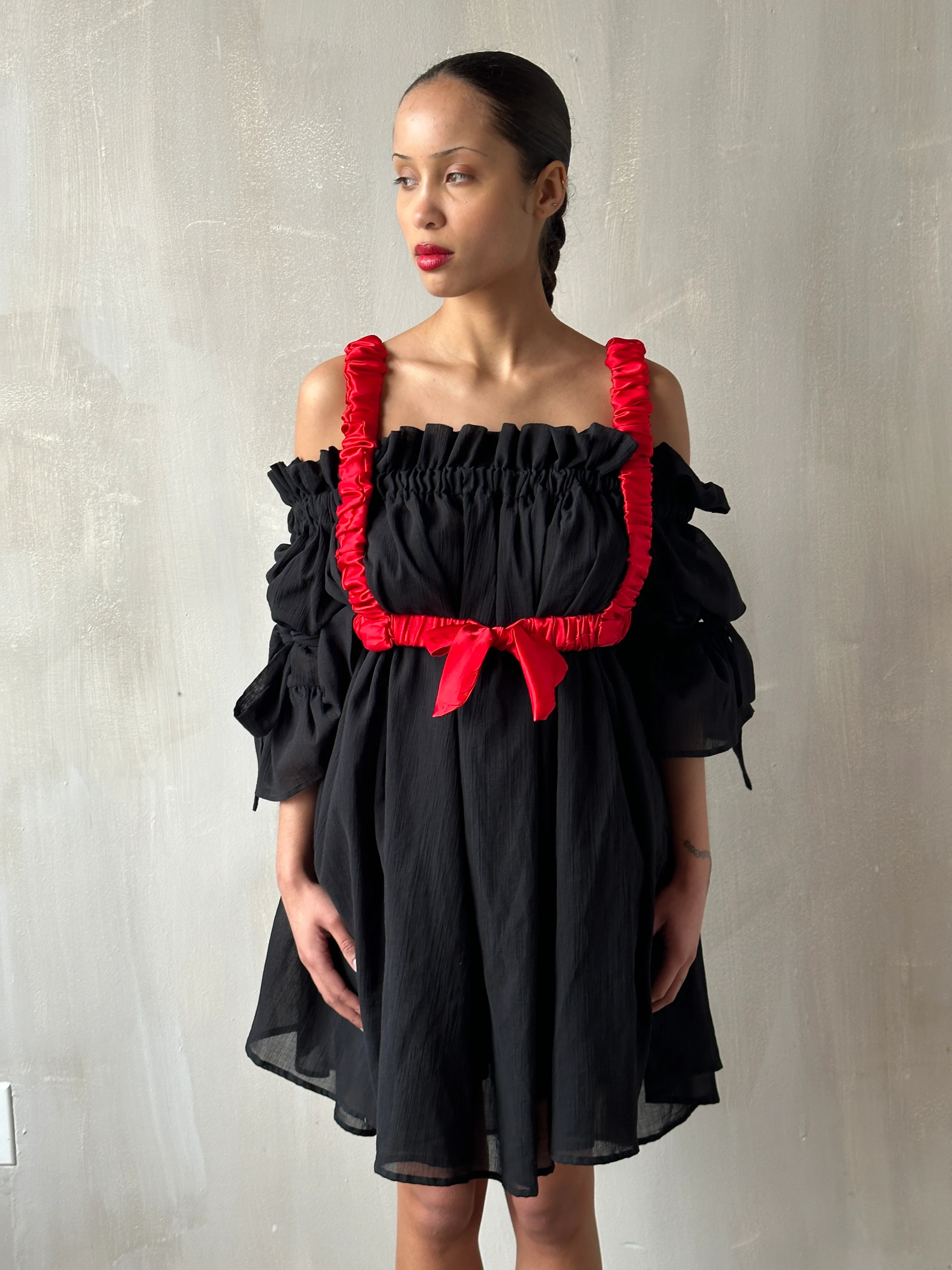 Spring '24 Red Satin Bow Harness - Image 9
