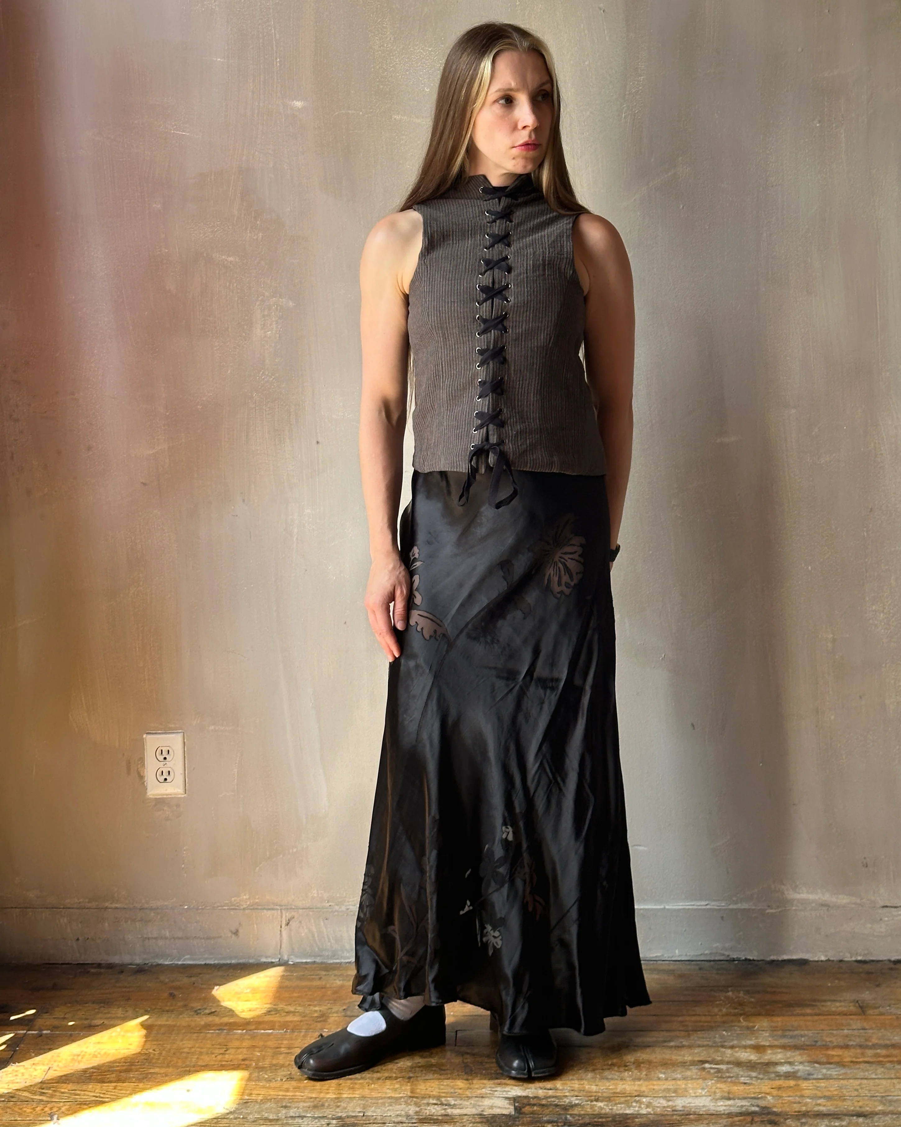Cutaway Vest in Dark Stripe (In Stock) * - Image 5