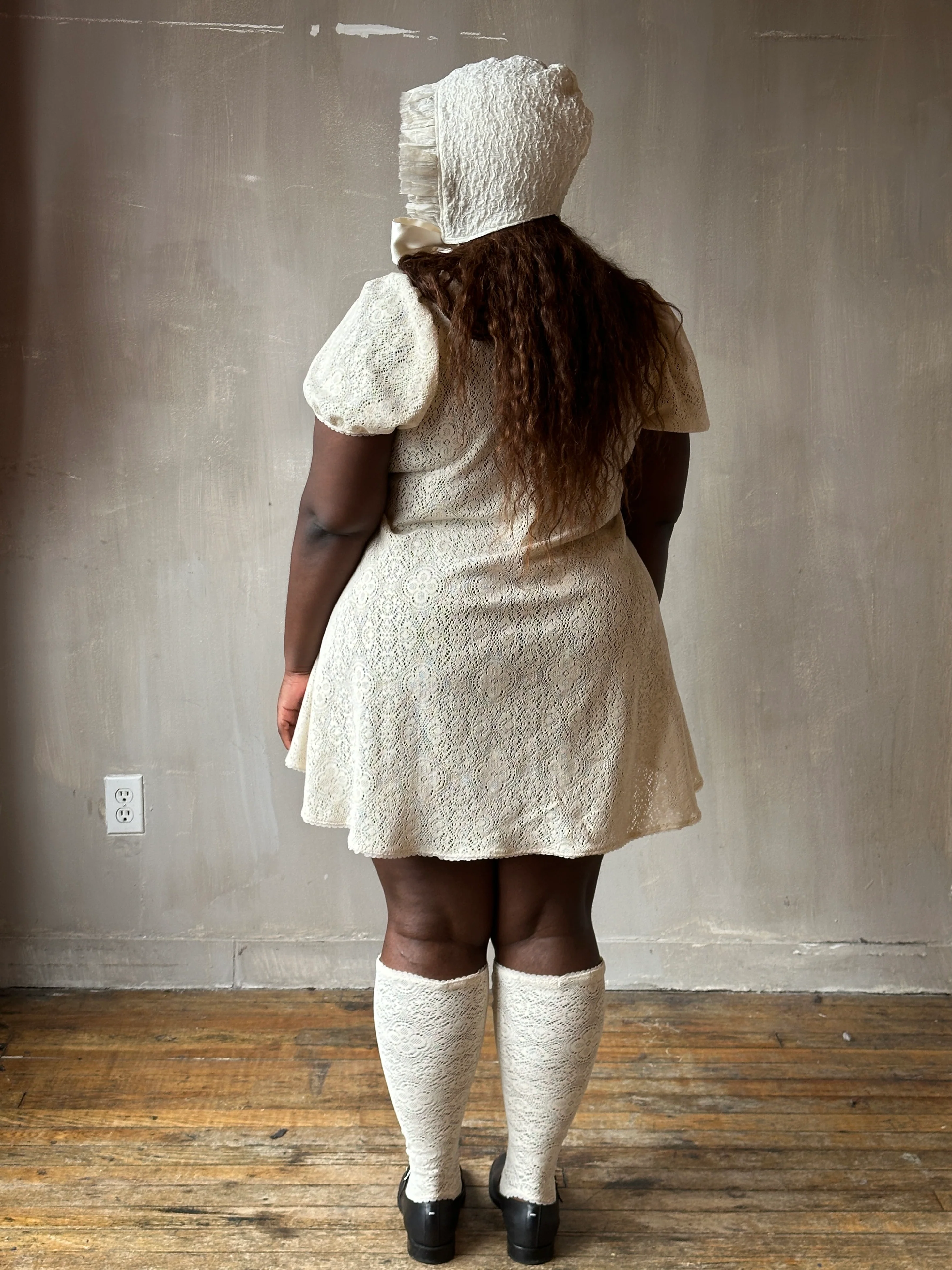 Spring '26: "Laura" Mini Dress in Ivory Cotton Lace (Pre-Order) - Image 11