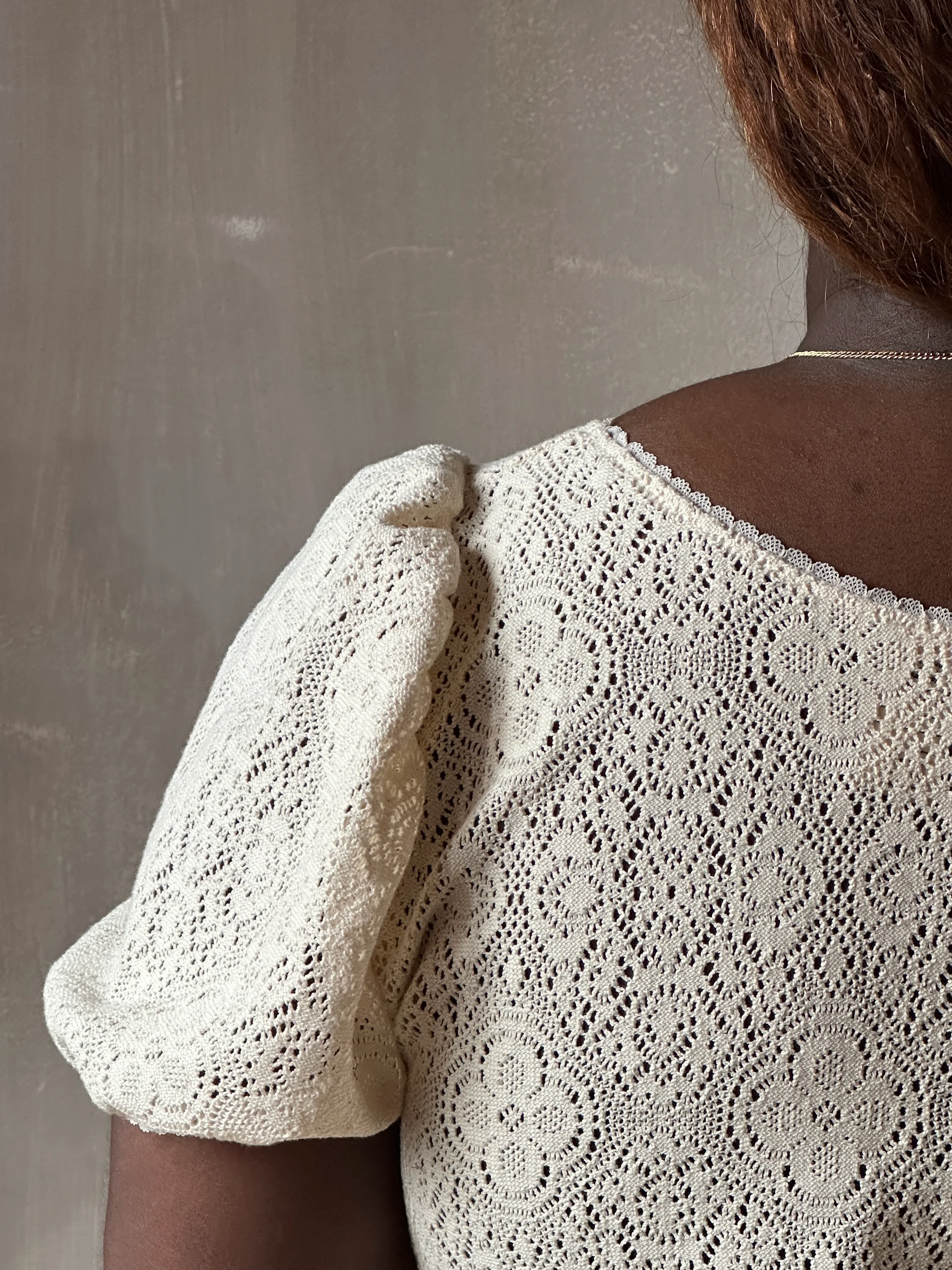 Spring '26: "Laura" Mini Dress in Ivory Cotton Lace (Pre-Order) - Image 8
