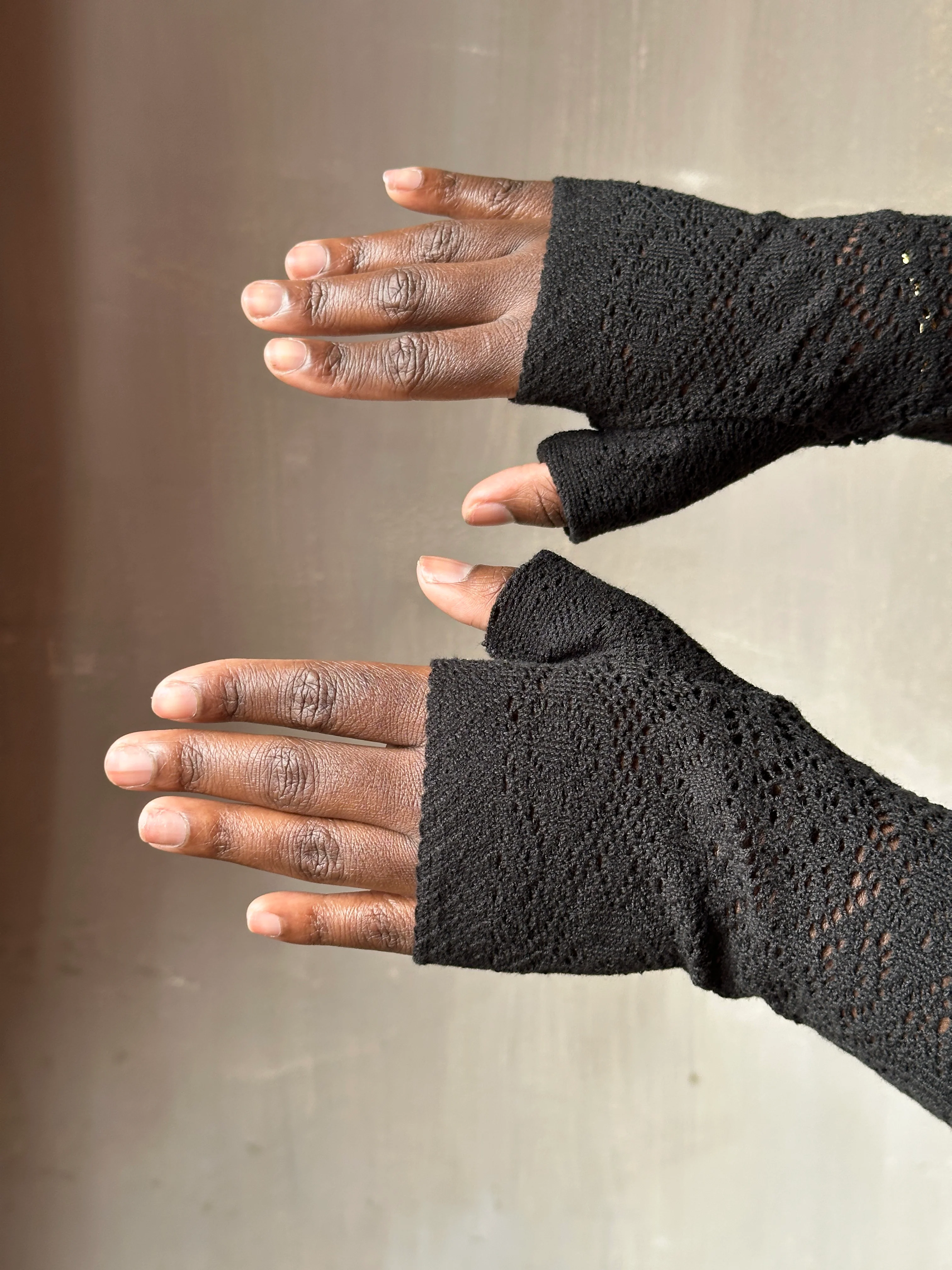 Spring '26: Armwarmer in Black Cotton Lace (Pre-Order) - Image 4