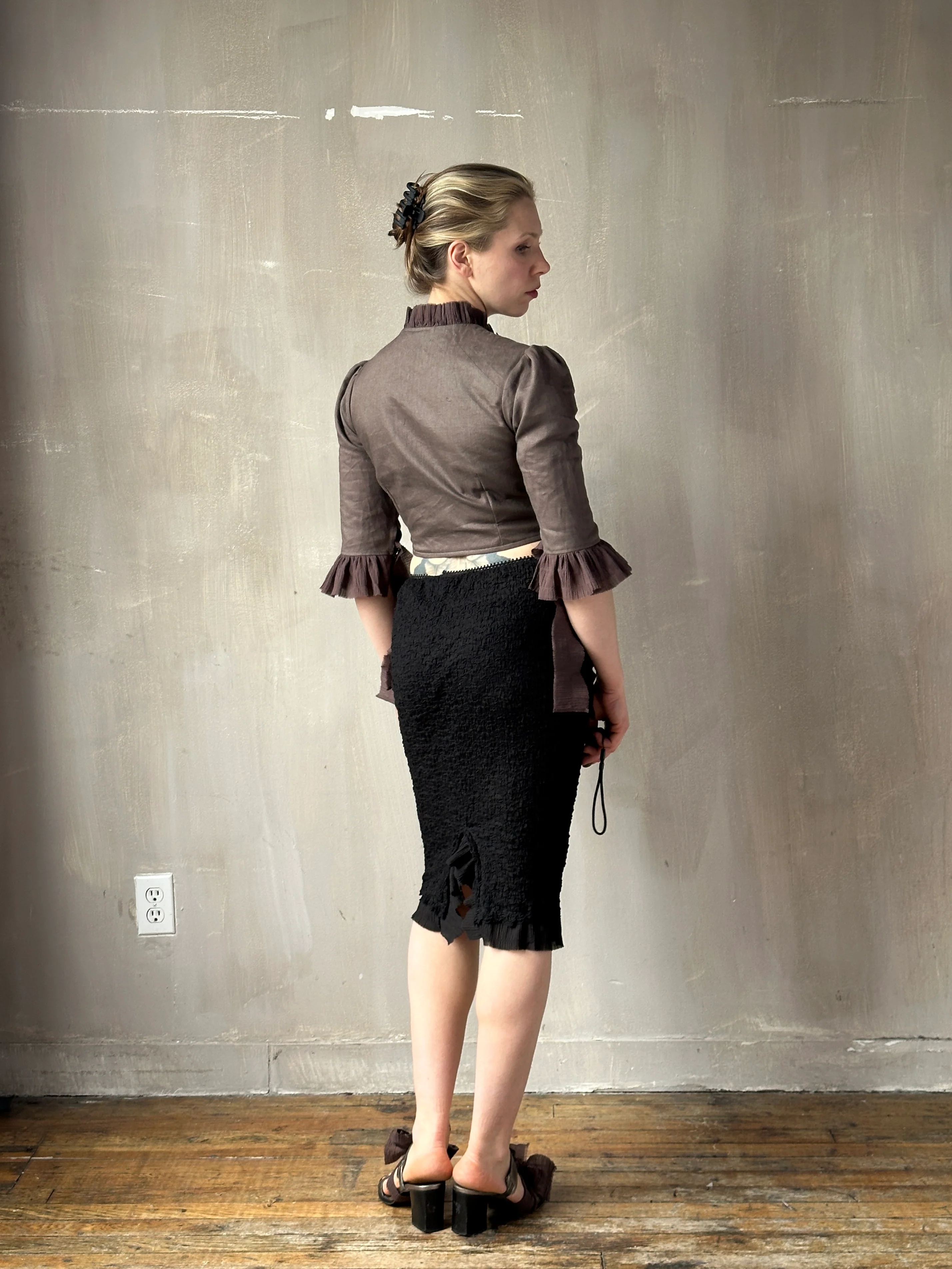 Spring '26: Pastorale Bodice in Mauve Earth Linen (Pre-Order, Limited Edition) - Image 6