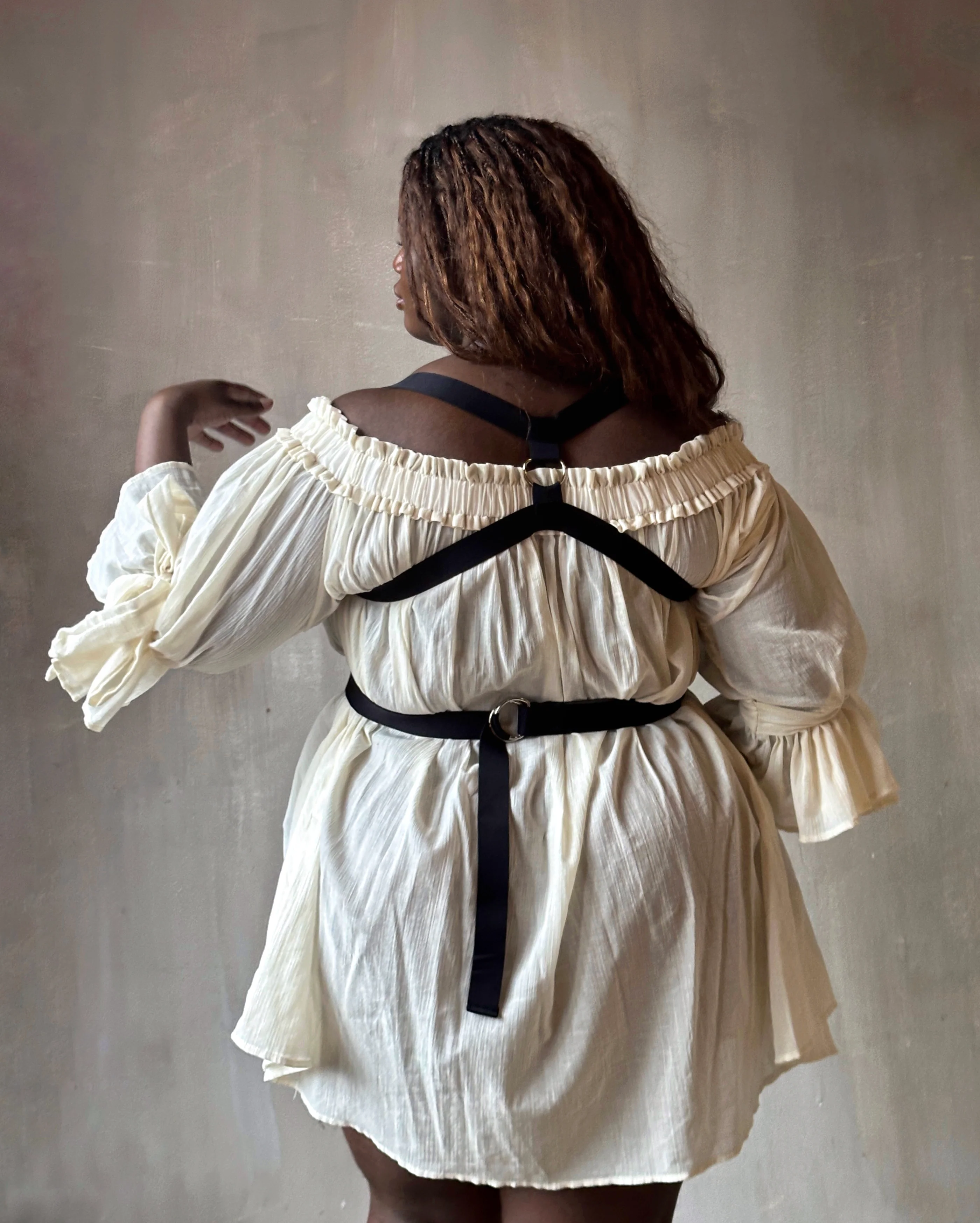 Spring '26: Reversible Crossover Harness in Cotton Sateen Elastic (Pre-Order) - Image 2