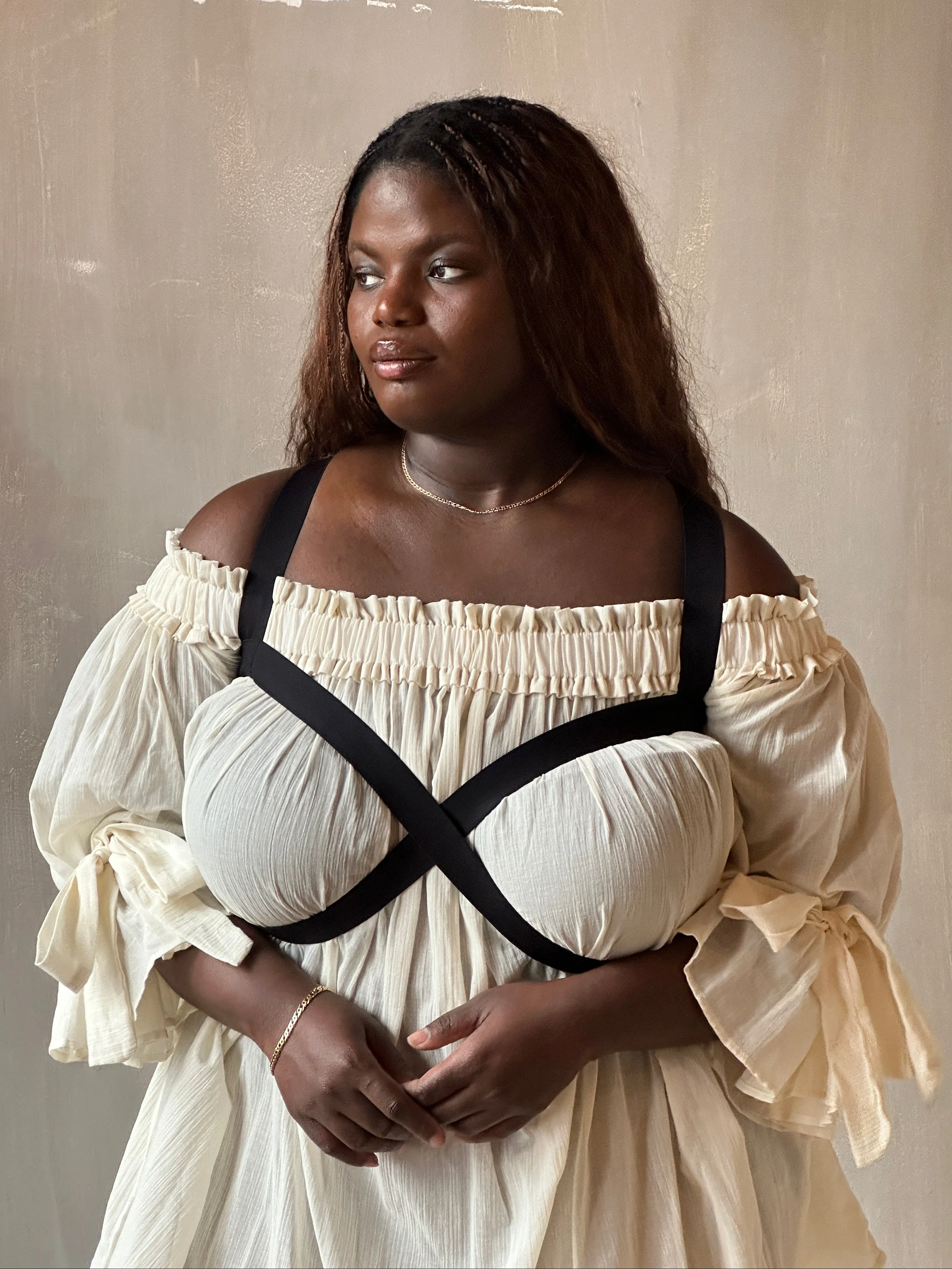 Spring '26: Reversible Crossover Harness in Cotton Sateen Elastic (Pre-Order) - Image 3