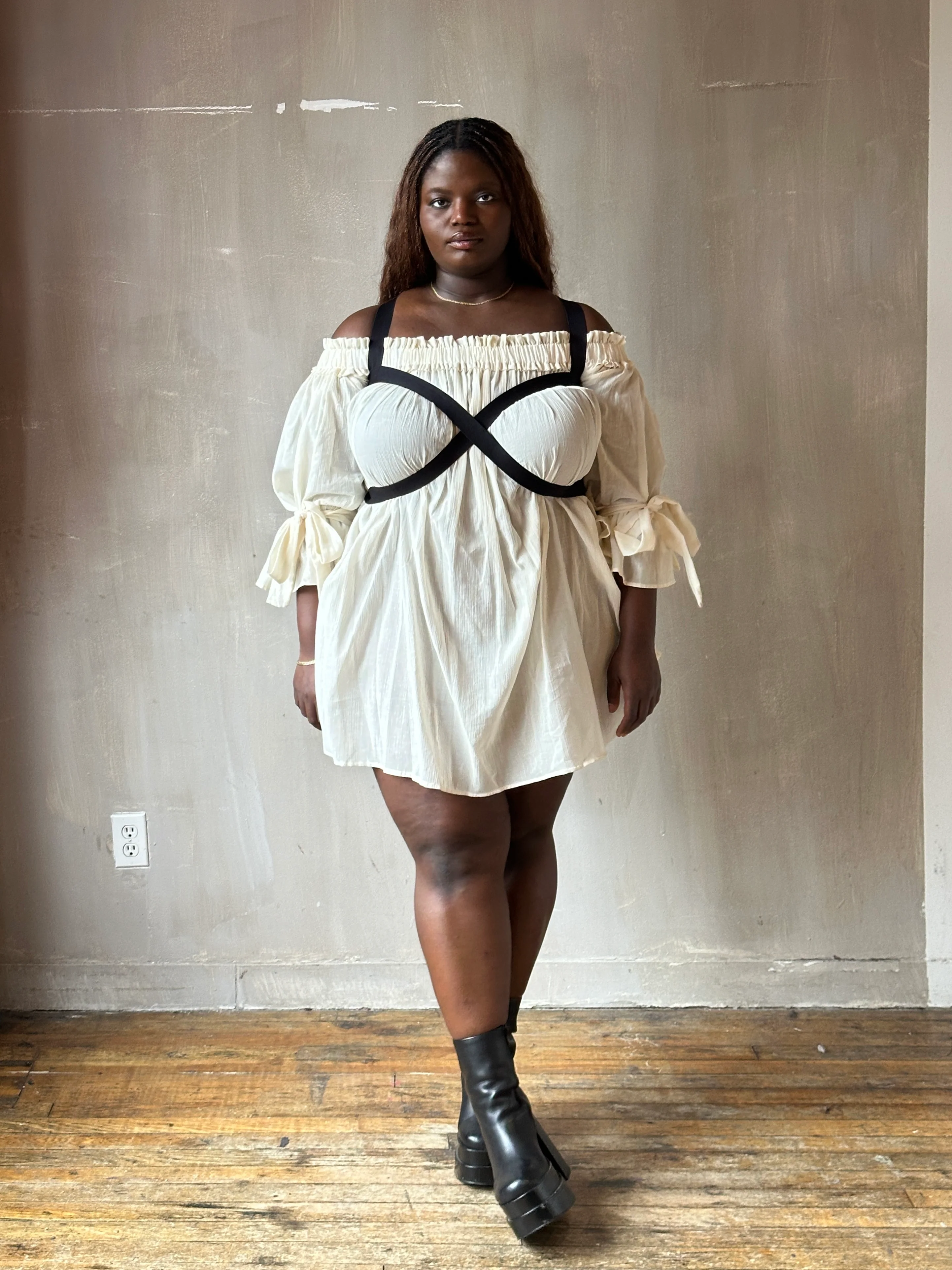 Spring '26: Reversible Crossover Harness in Cotton Sateen Elastic (Pre-Order) - Image 4