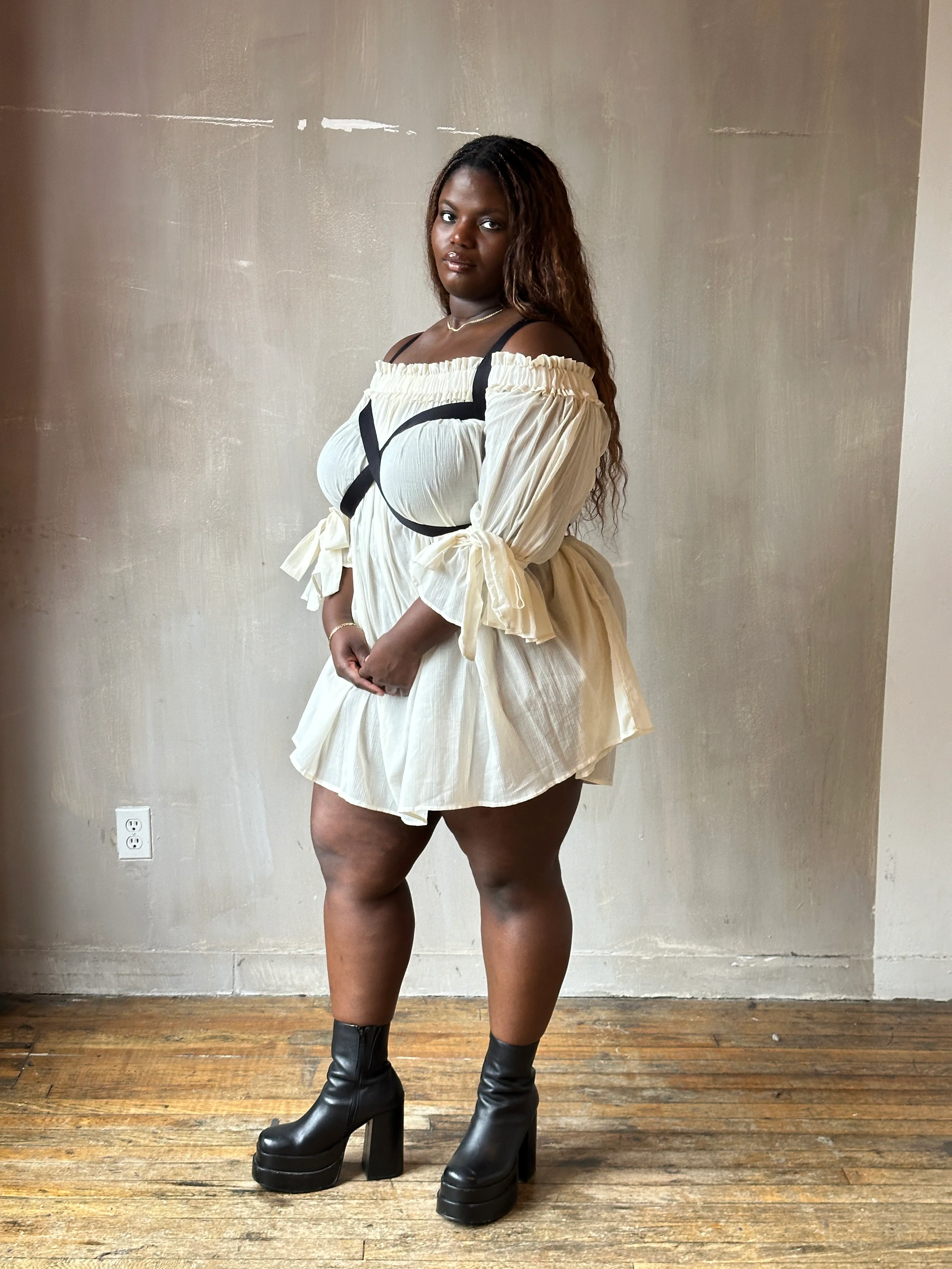 Spring '26: Reversible Crossover Harness in Cotton Sateen Elastic (Pre-Order) - Image 6