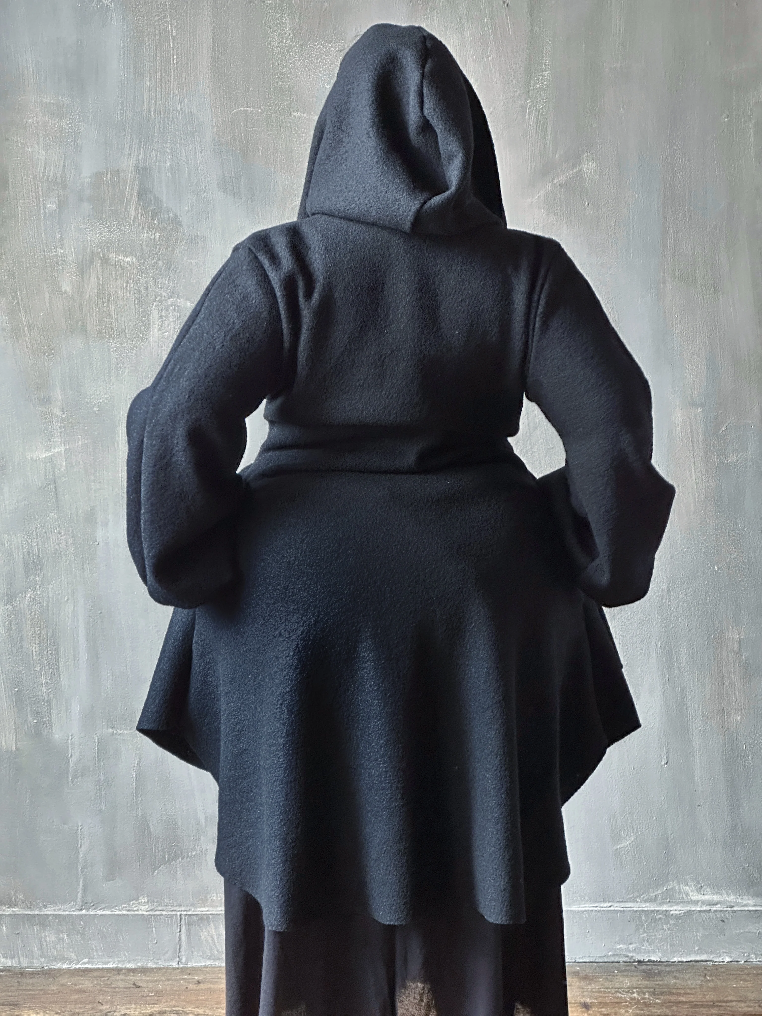 FW25: Tournure Jacket in Pure Wool (Black, In Stock, Limited Edition) - Image 11