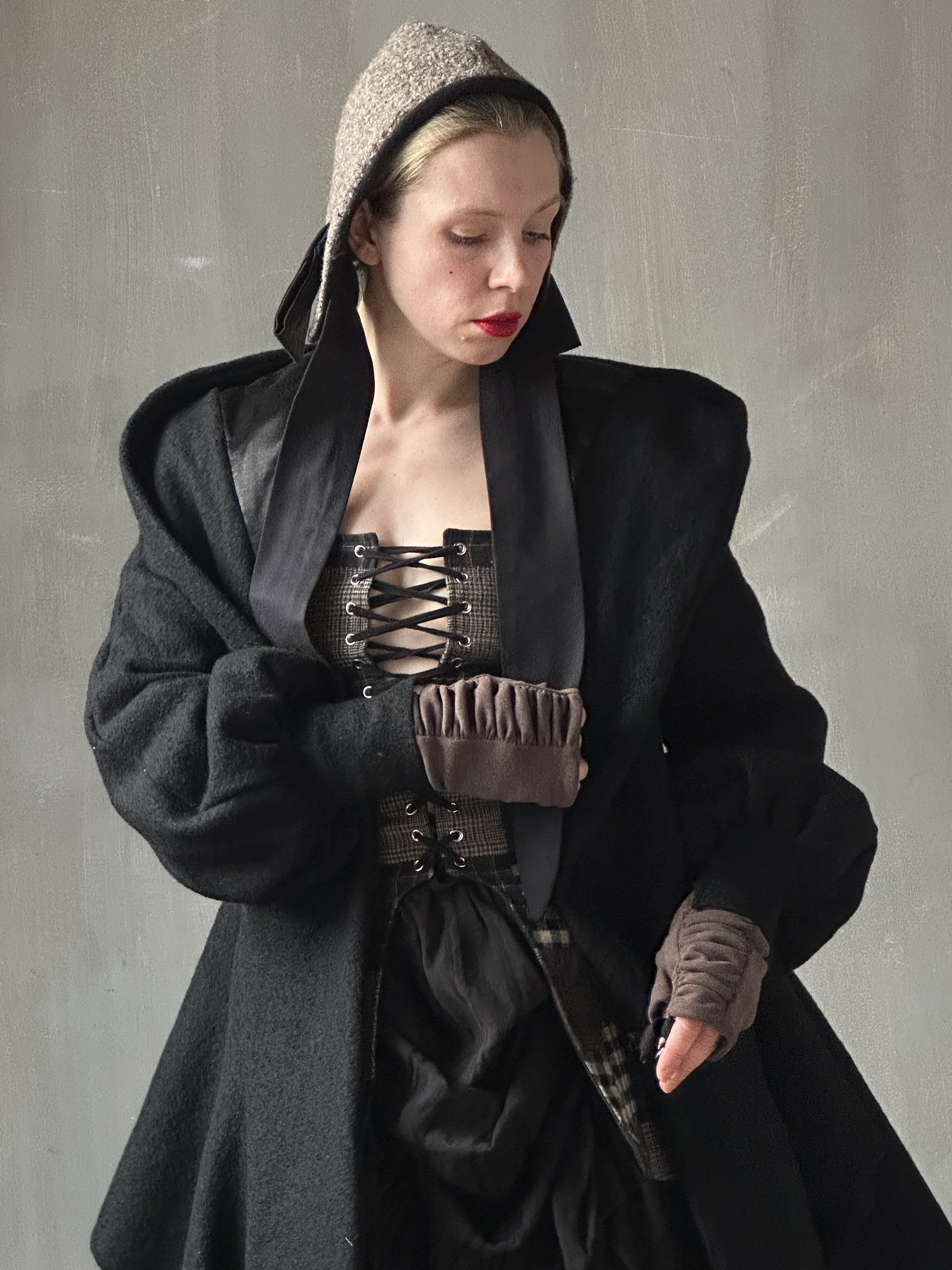 FW25: Tournure Jacket in Pure Wool (Black, In Stock, Limited Edition) - Image 16