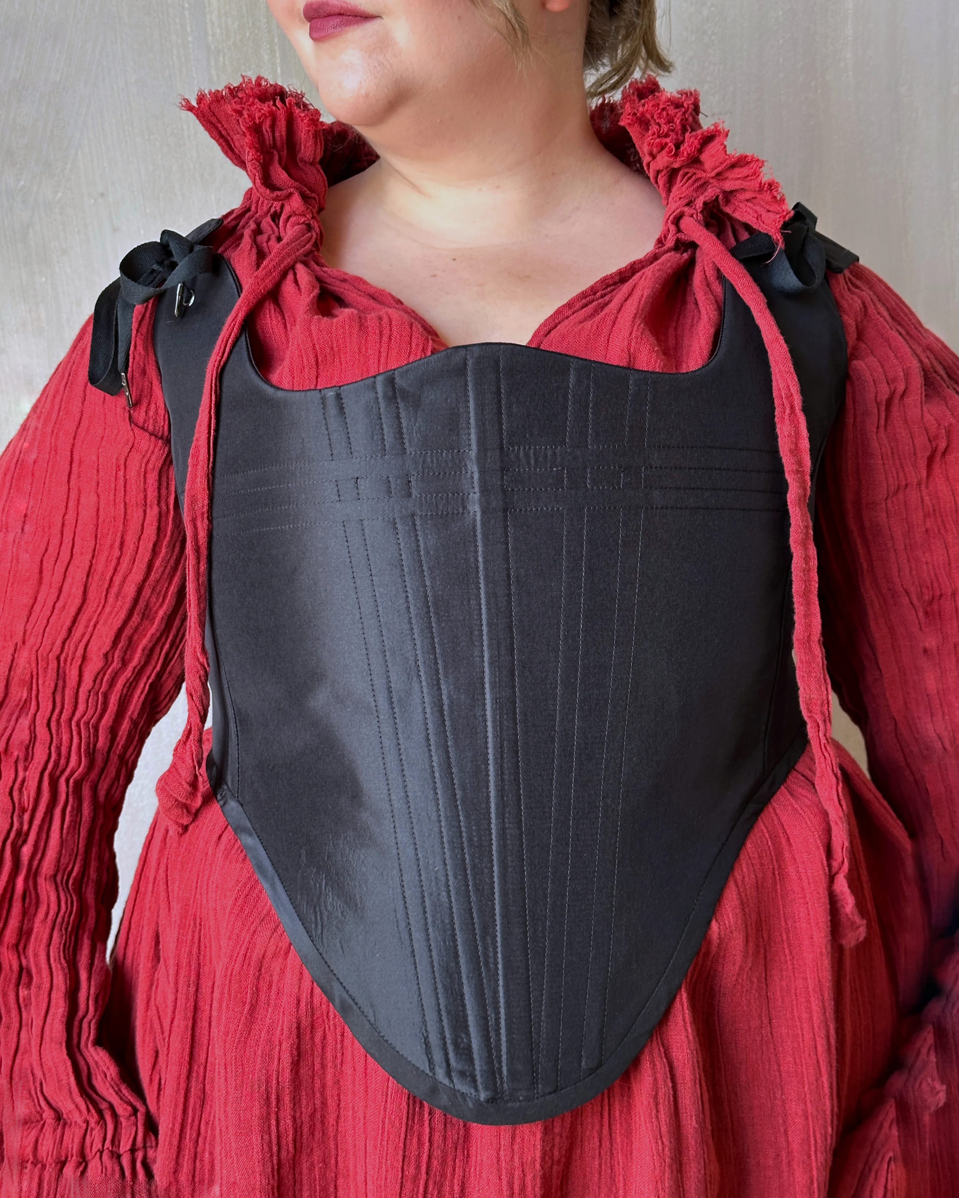 Ultra Maxi Alchemist Chemise in Burnt Red Linen - Image 10