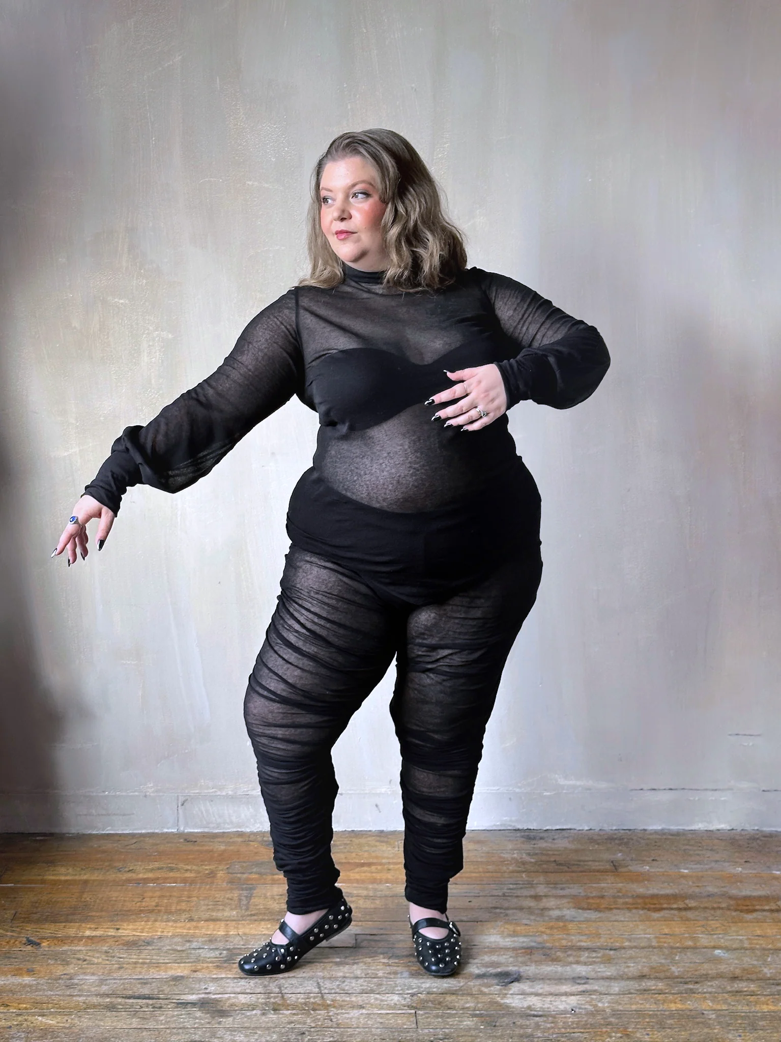 Winter '25 Semi-Sheer Hourglass Tunic in cotton - Image 3