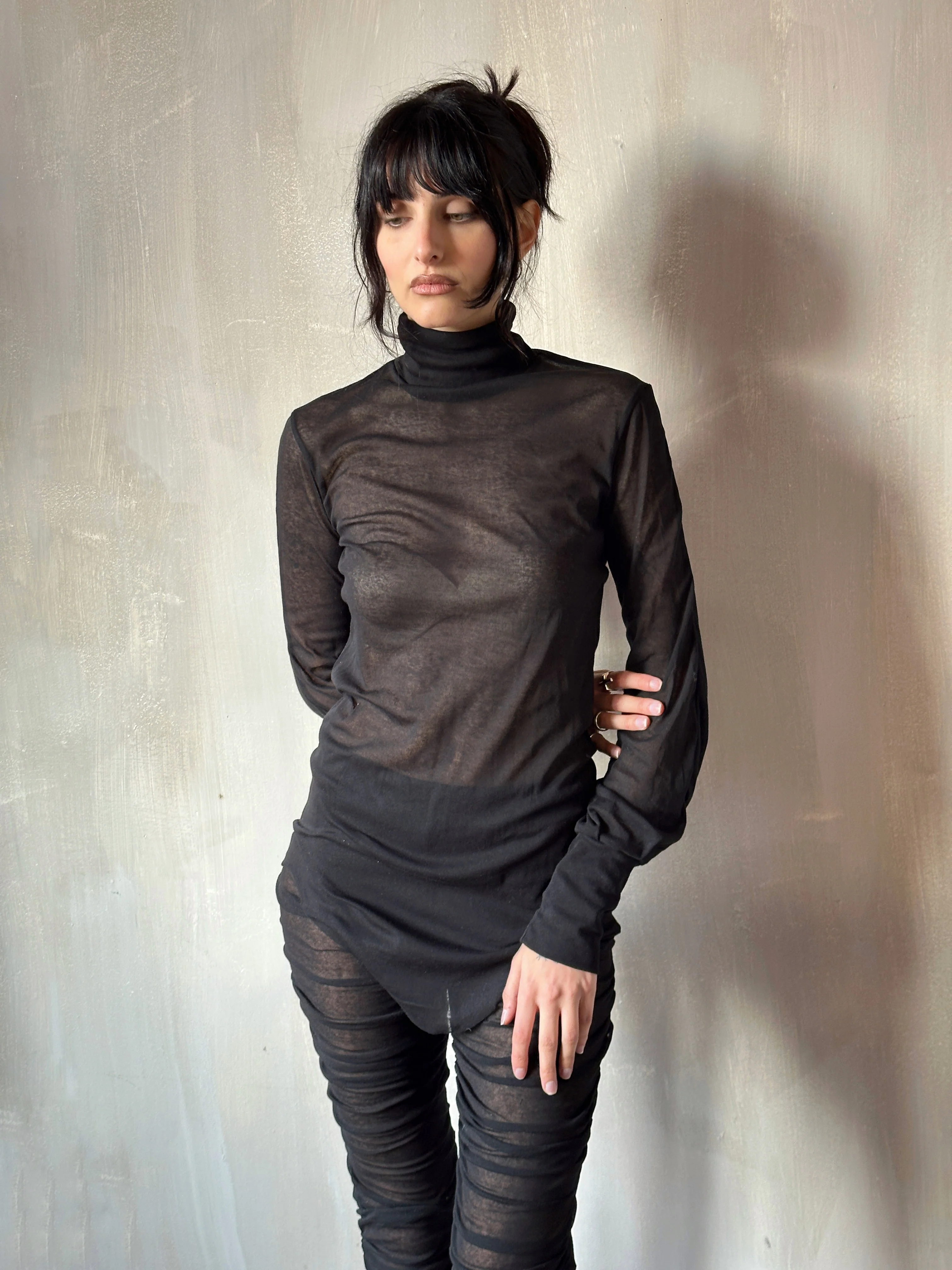 Winter '25 Semi-Sheer Hourglass Tunic in cotton - Image 5