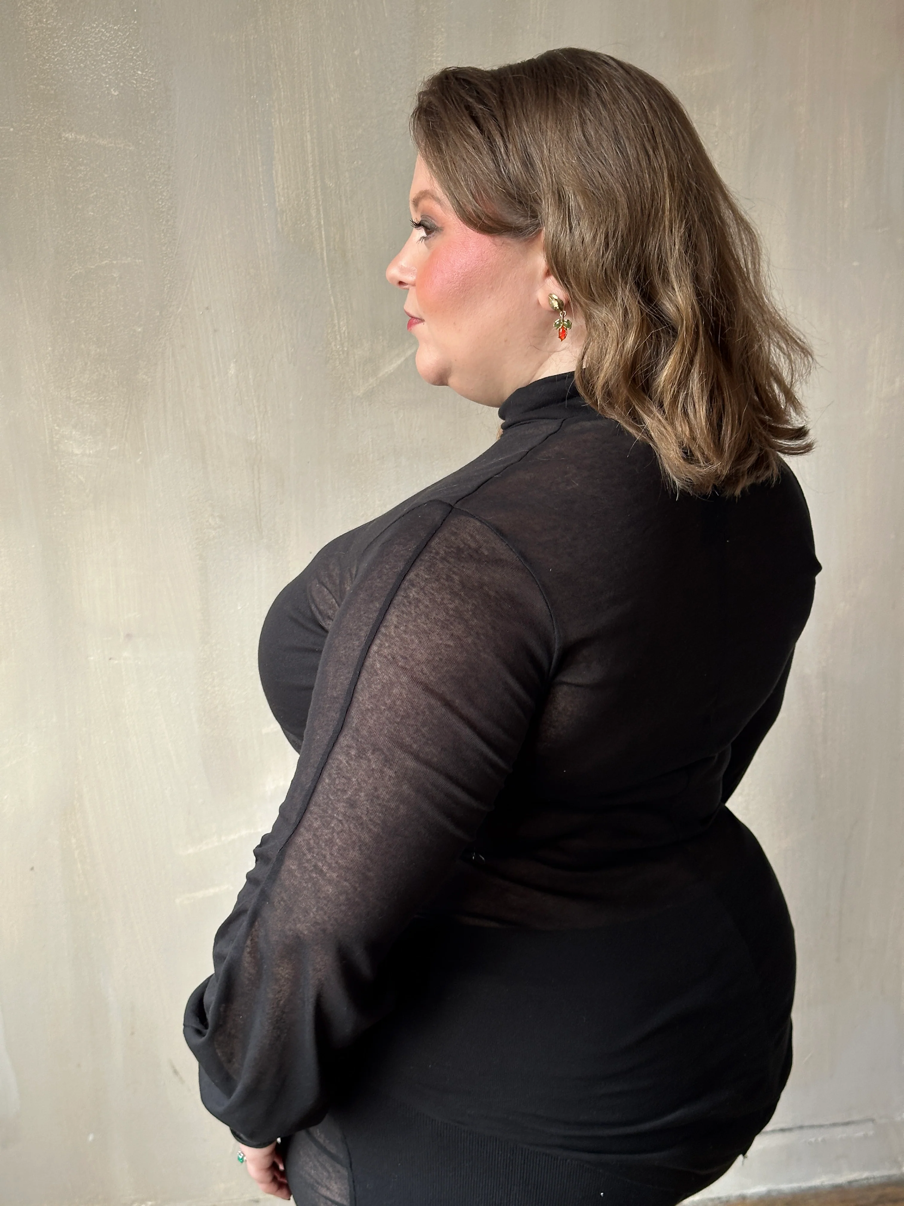 Winter '25 Semi-Sheer Hourglass Tunic in cotton - Image 6