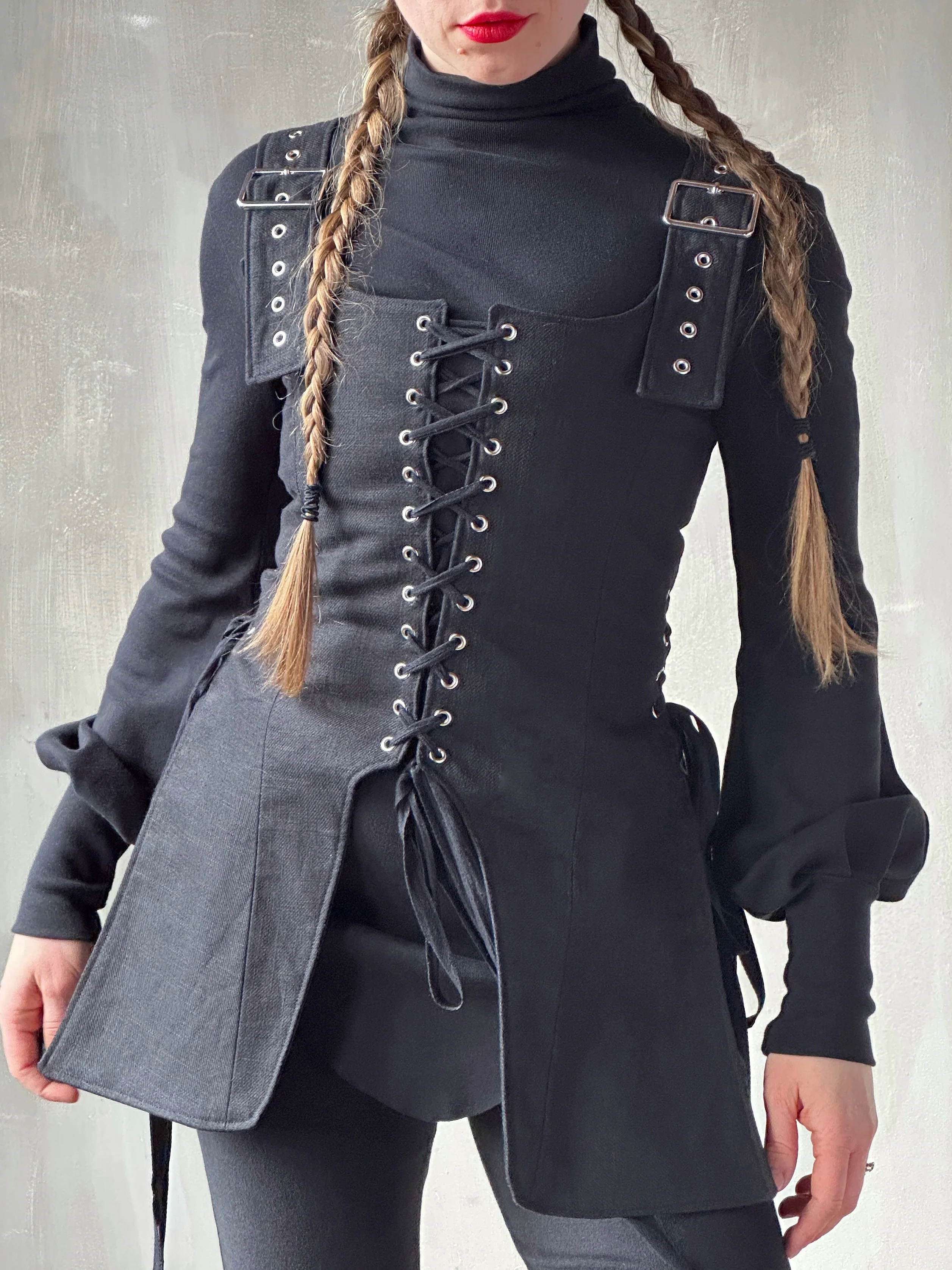Winter '26: Pinafore Corset Vest in Ramie Twill (In Stock) - Image 13