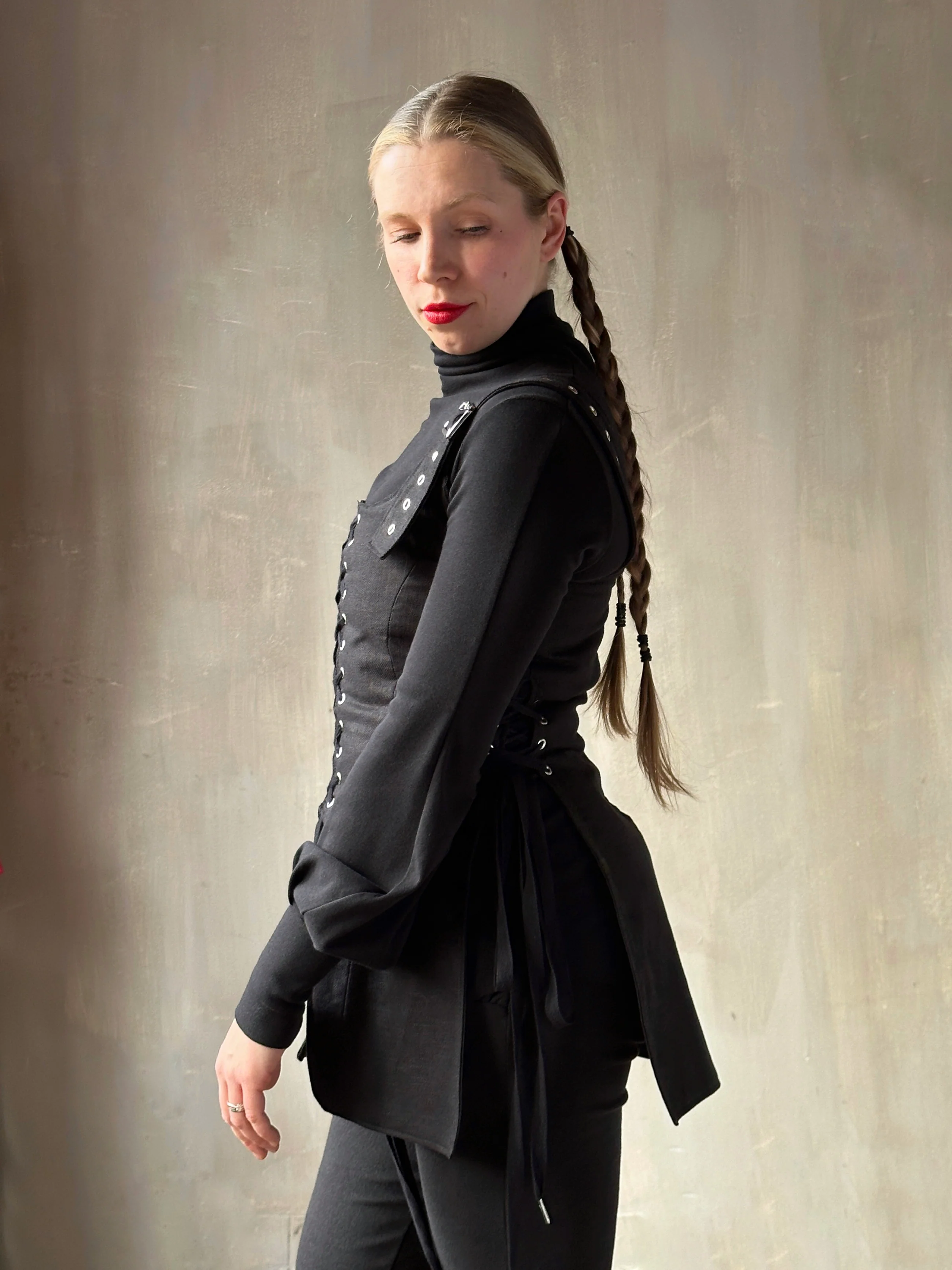 Winter '26: Pinafore Corset Vest in Ramie Twill (In Stock) - Image 18