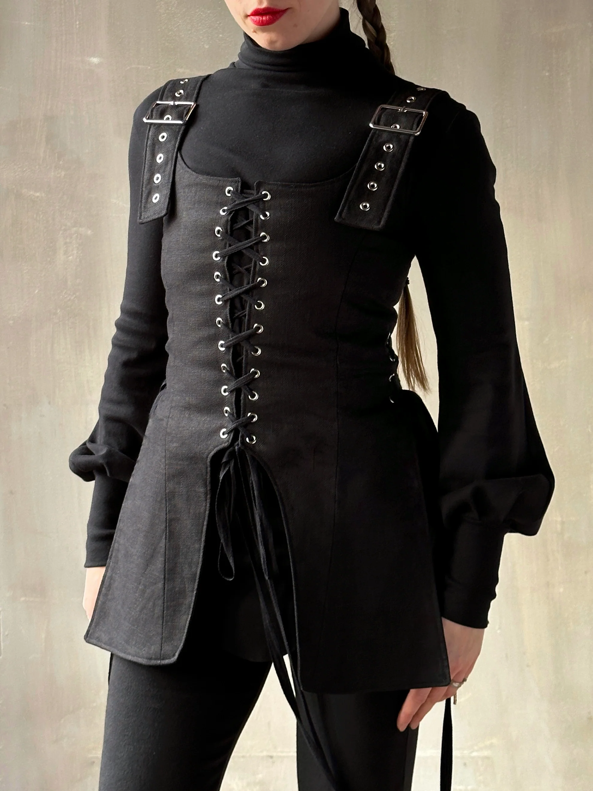 Winter '26: Pinafore Corset Vest in Ramie Twill (In Stock) - Image 19