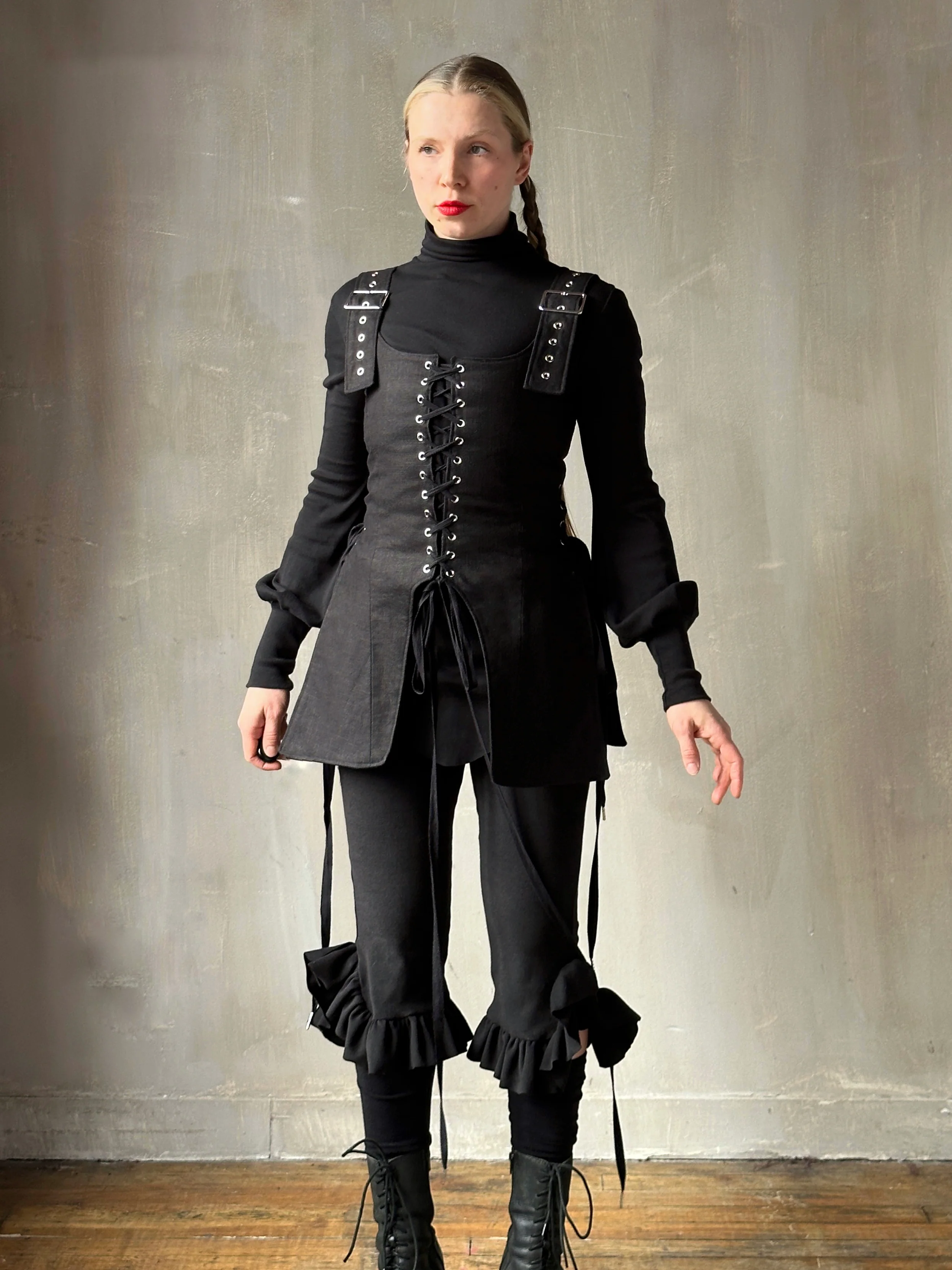 Winter '26: Pinafore Corset Vest in Ramie Twill (In Stock) - Image 21
