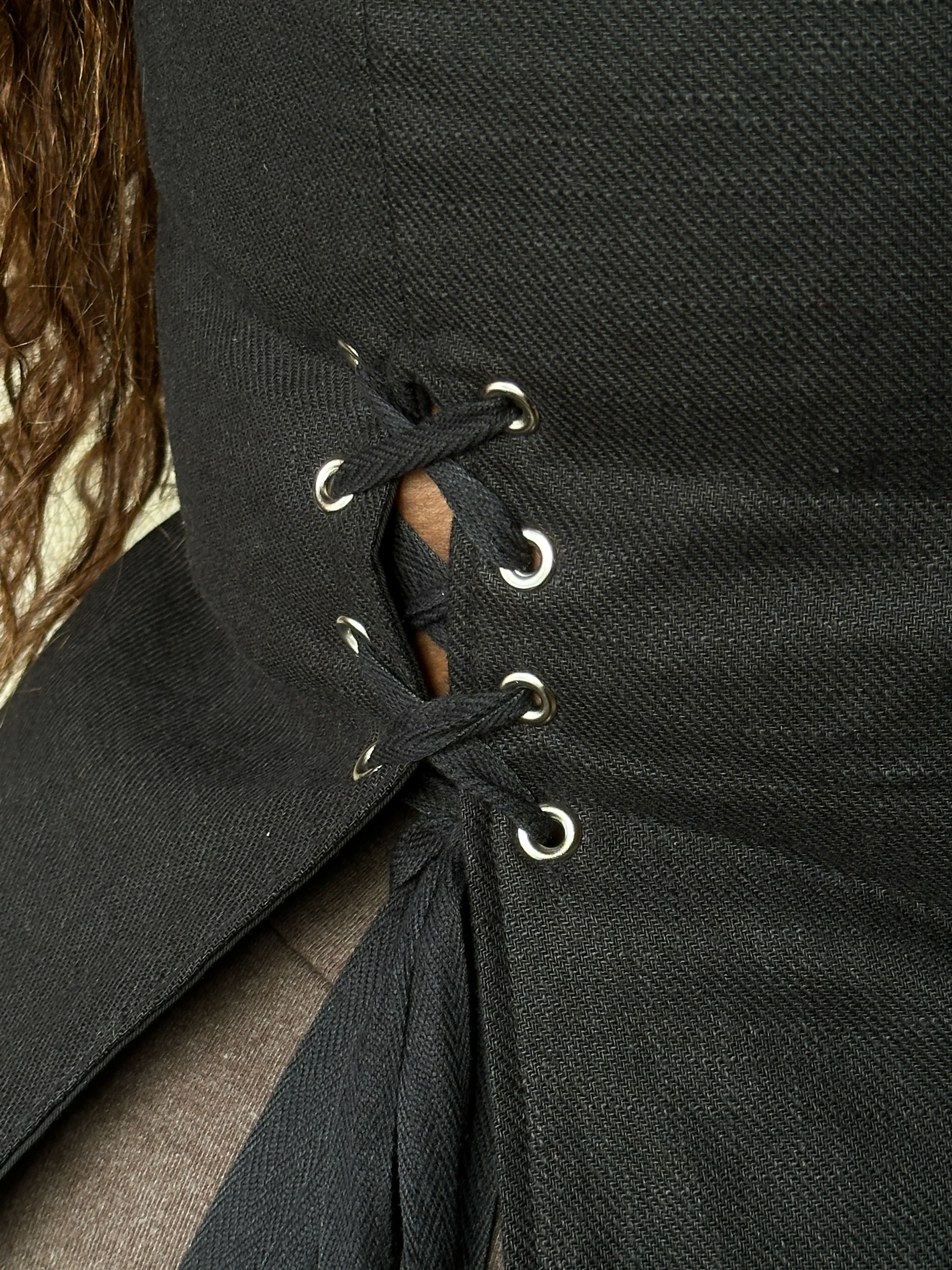 Winter '26: Pinafore Corset Vest in Ramie Twill (In Stock) - Image 22