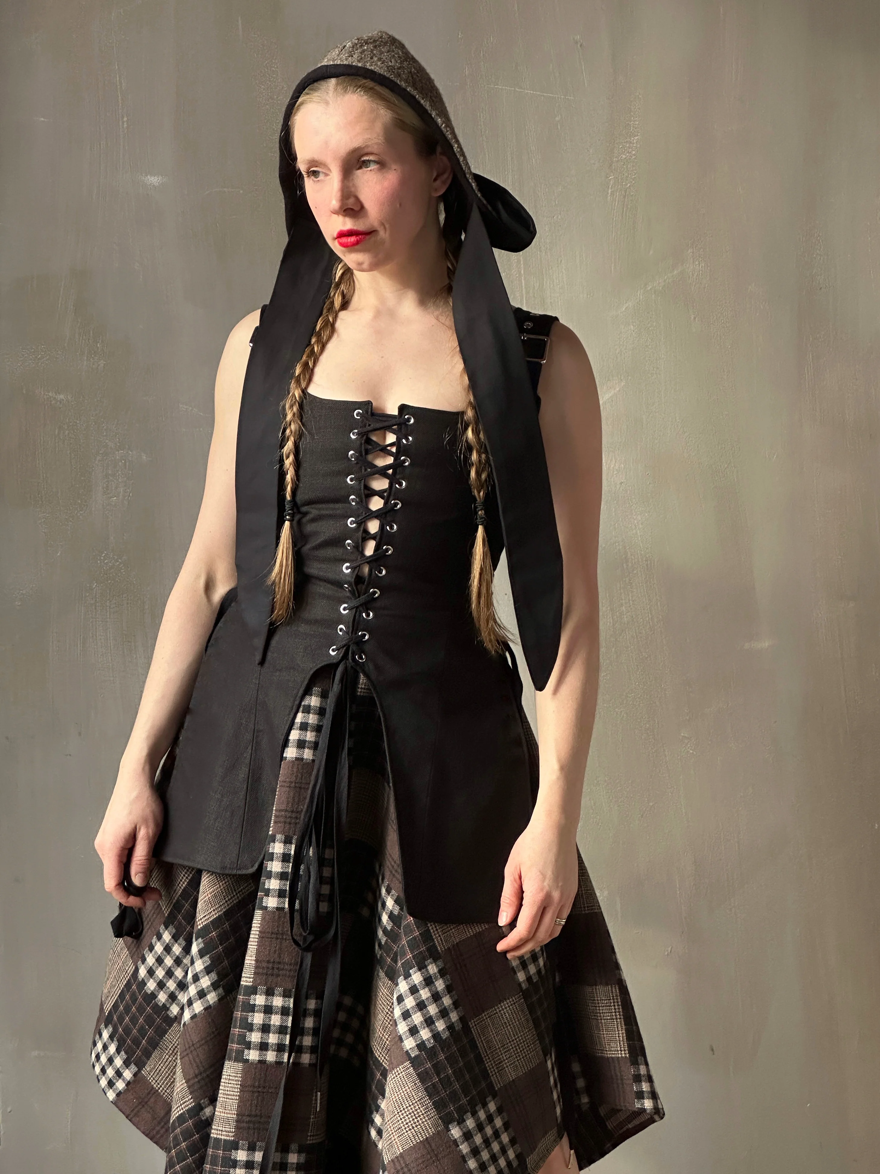 Winter '26: Pinafore Corset Vest in Ramie Twill (In Stock) - Image 6
